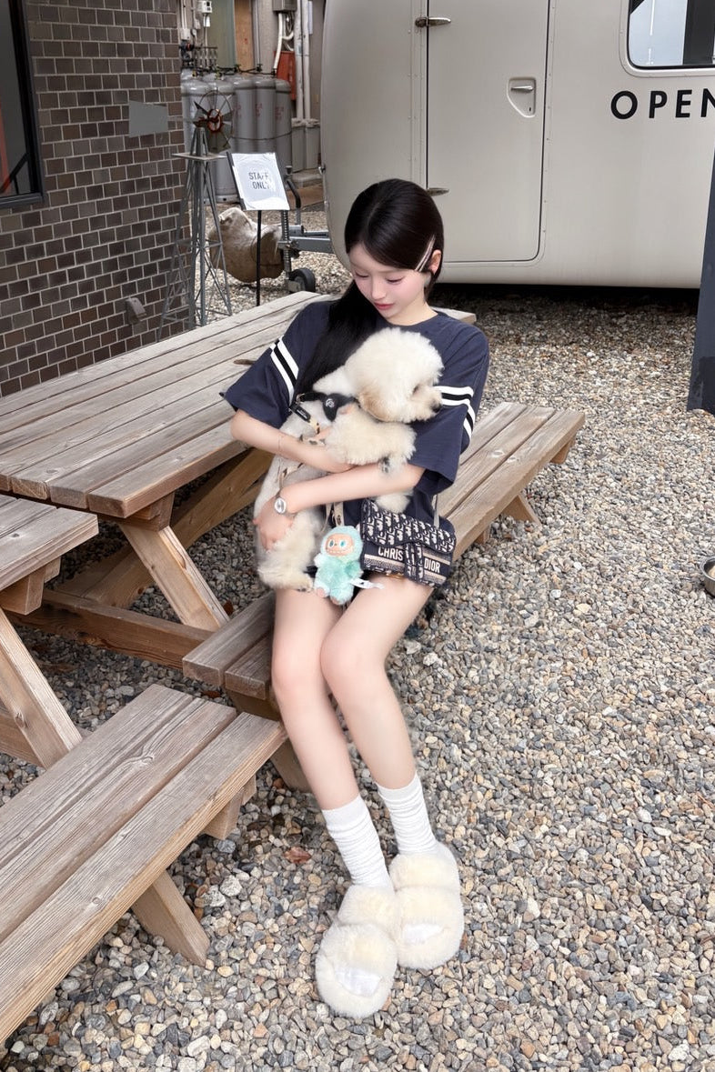 プラットフォームファーサンダル KR13129