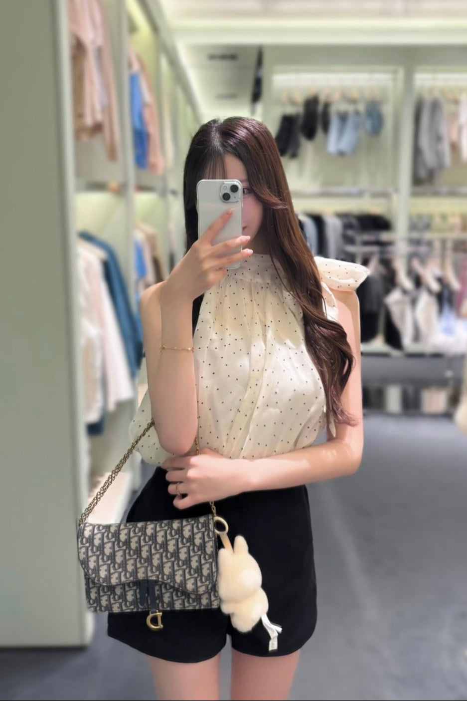 ホルターリボンドットシャツ KR10299