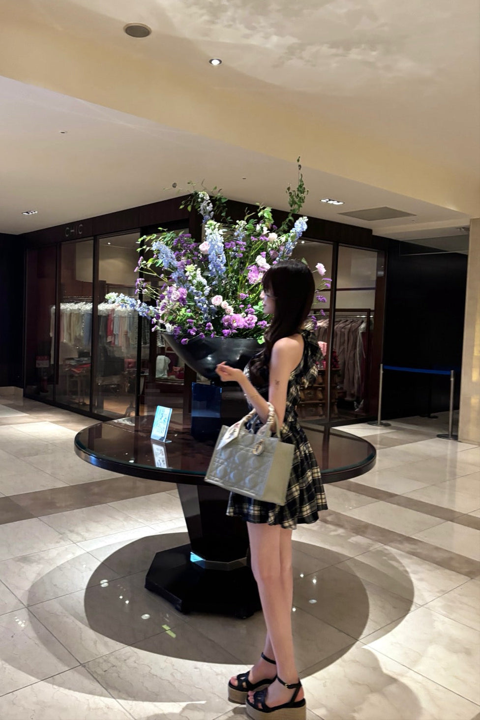 チェックワンピース KR10686