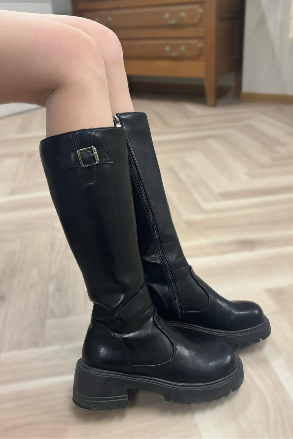 ロングヒールブーツ KR13681