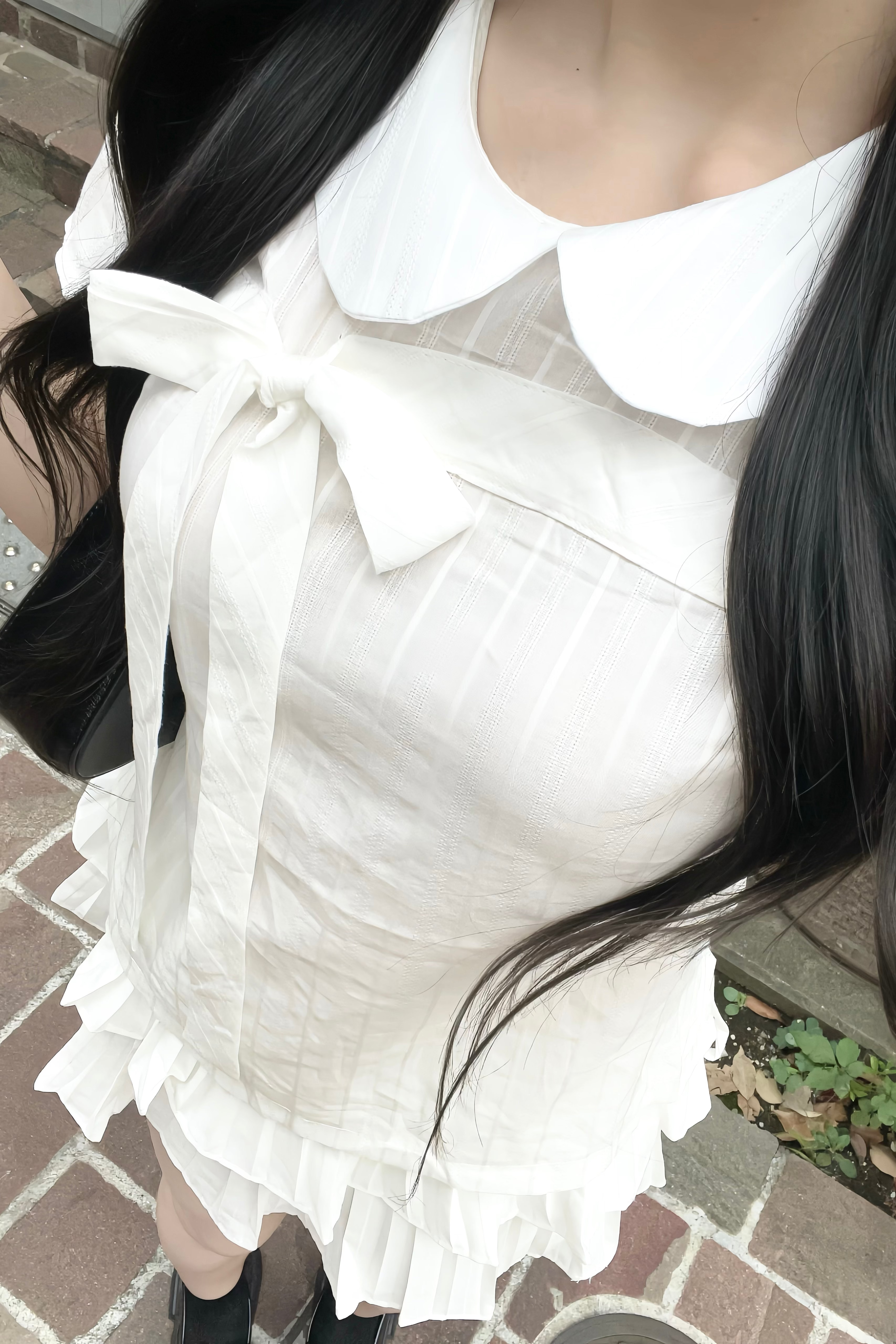シフォンリボントップス KR15766
