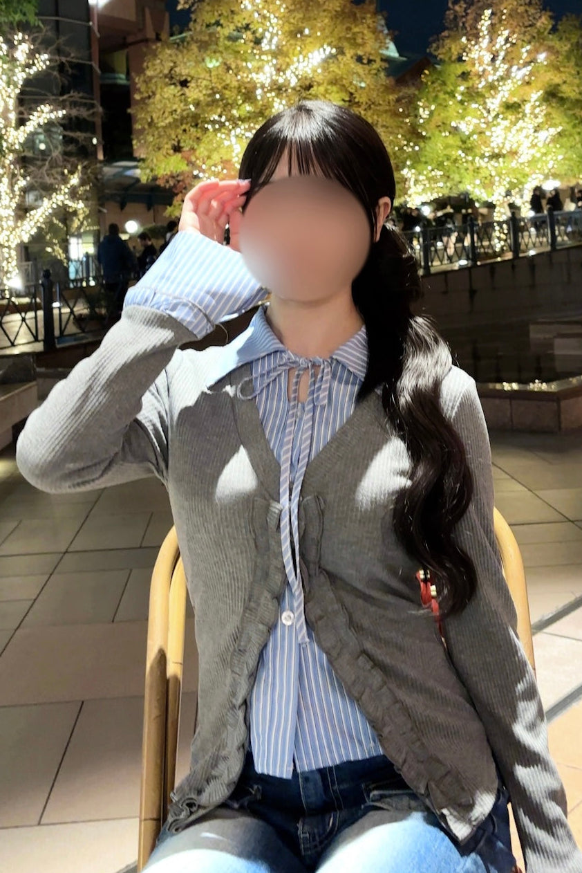 フロントストライプシャツカーディガン KR10558