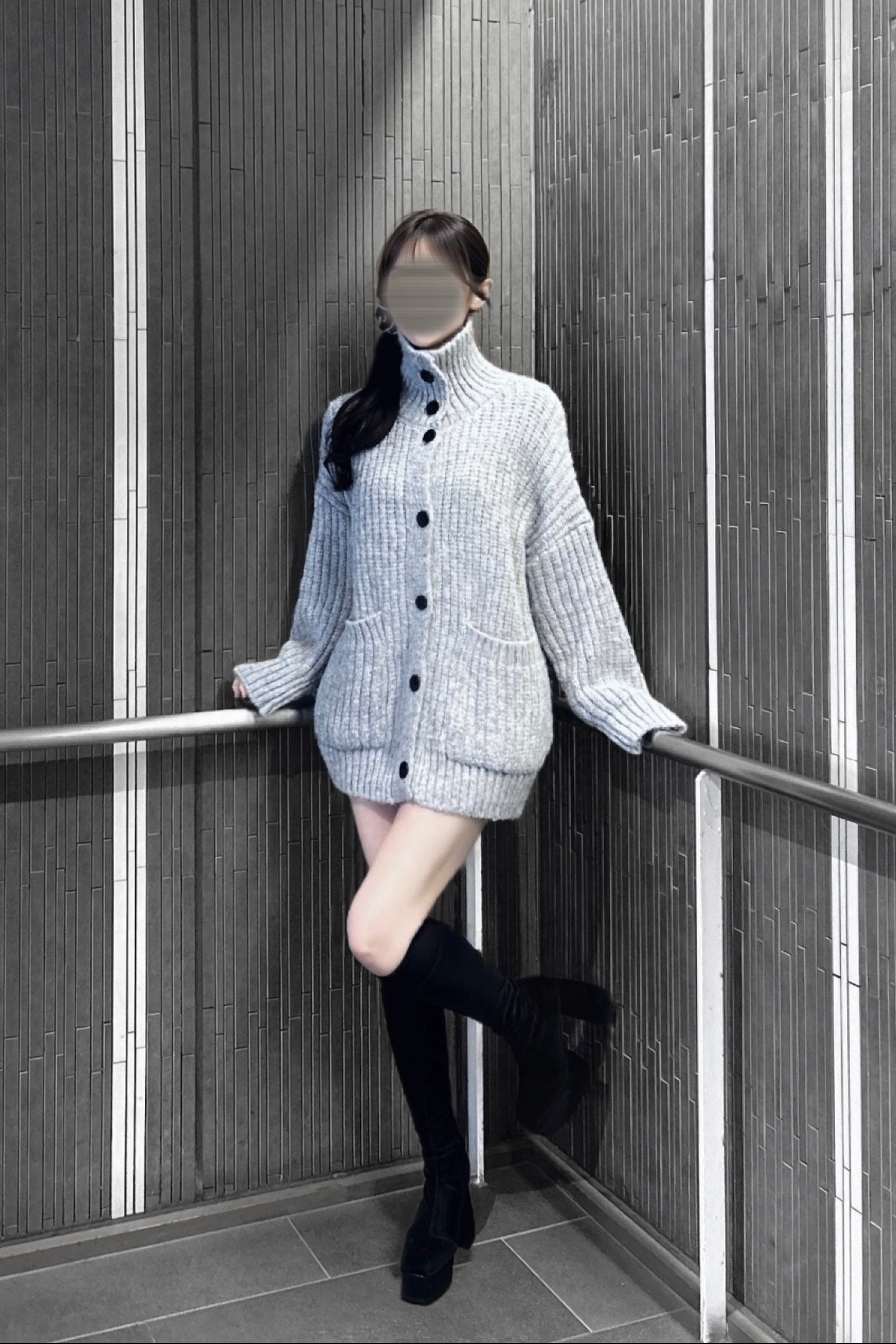 タートルネックルーズニット KR13863