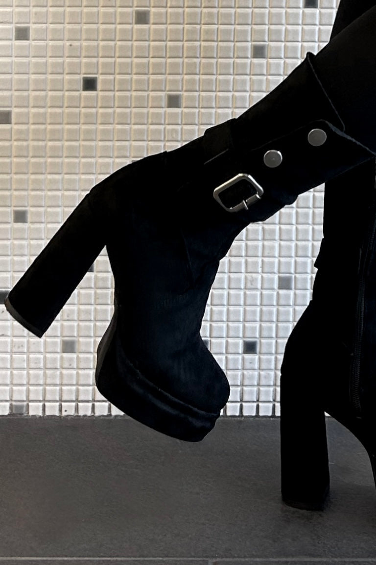 バックルヒールブーツ KR13189