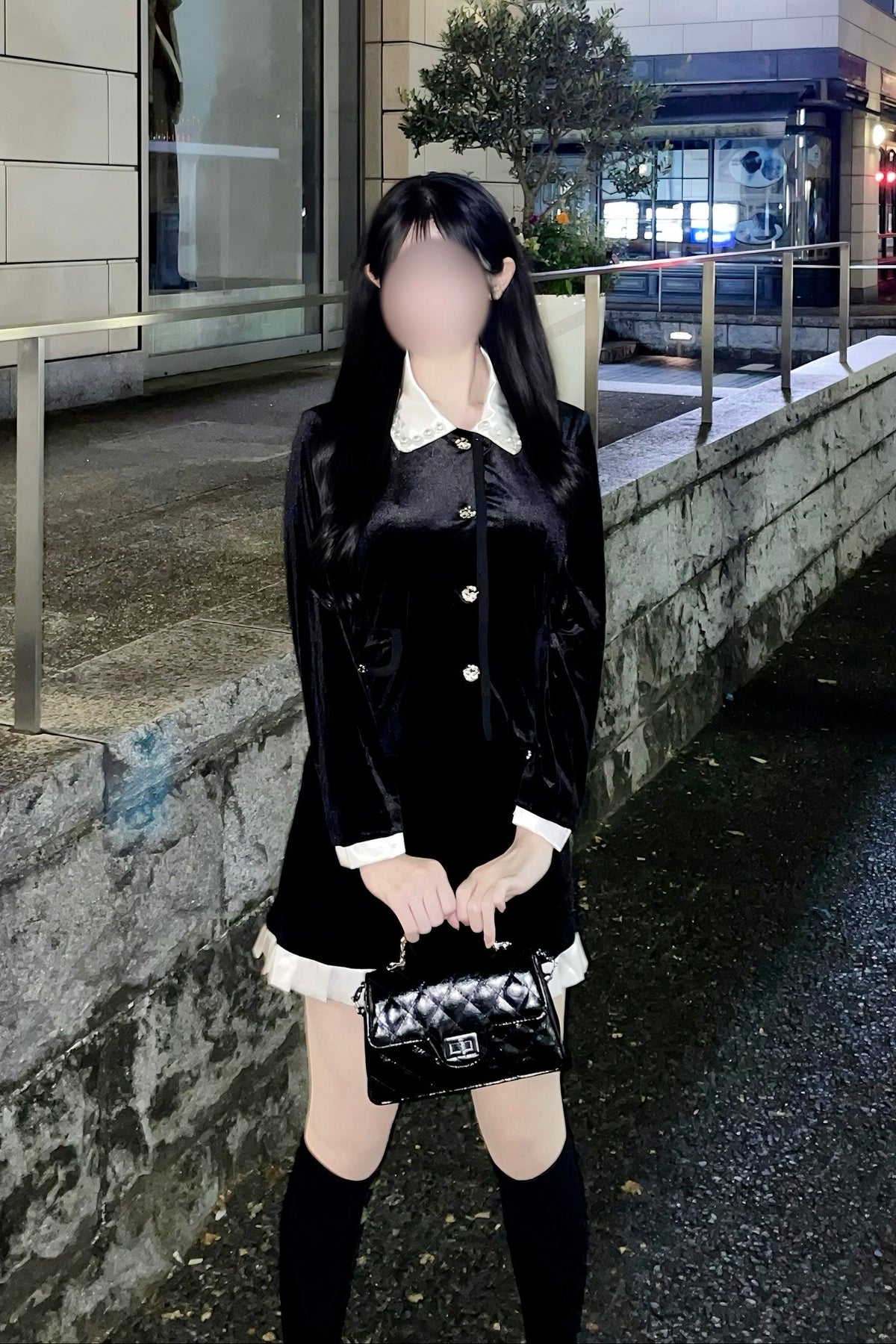 ベロアバイカラーセットアップ KR30806