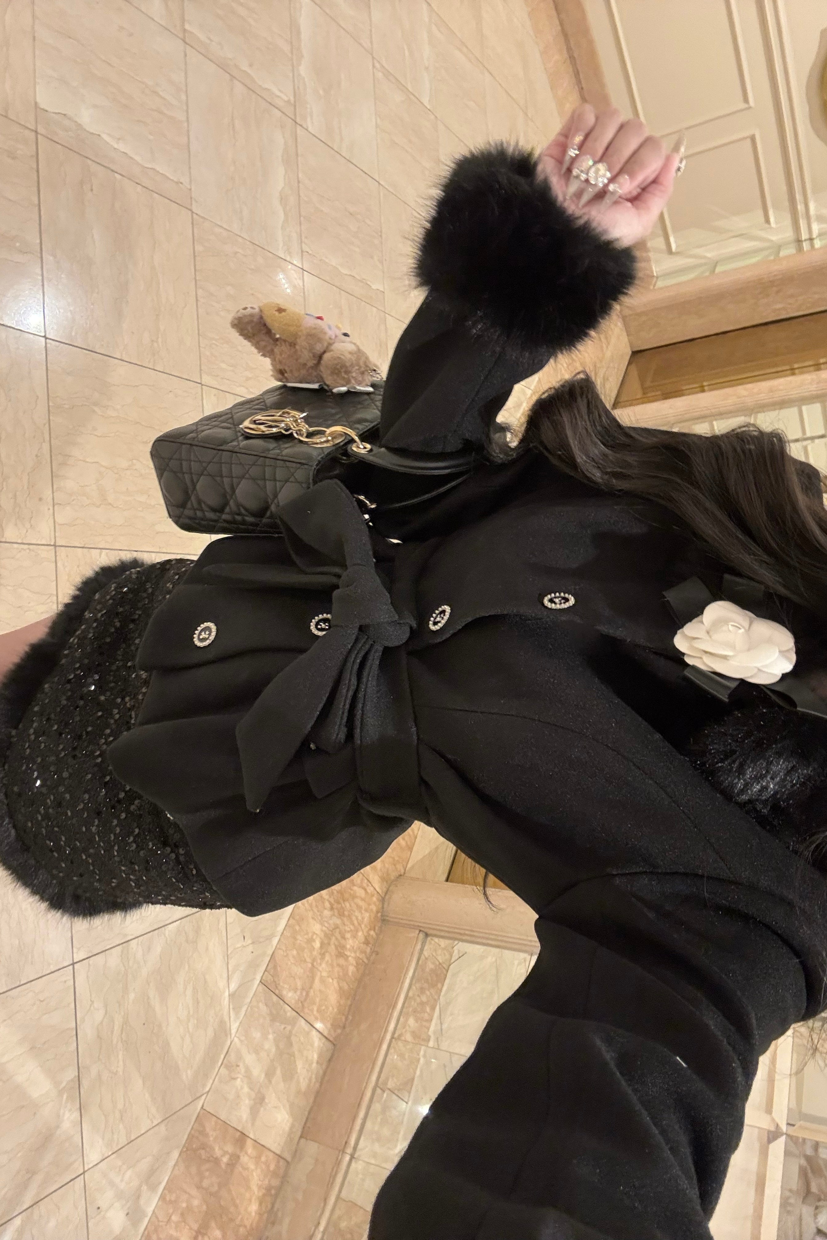 ラグジュアリーファーセットアップ KR30083