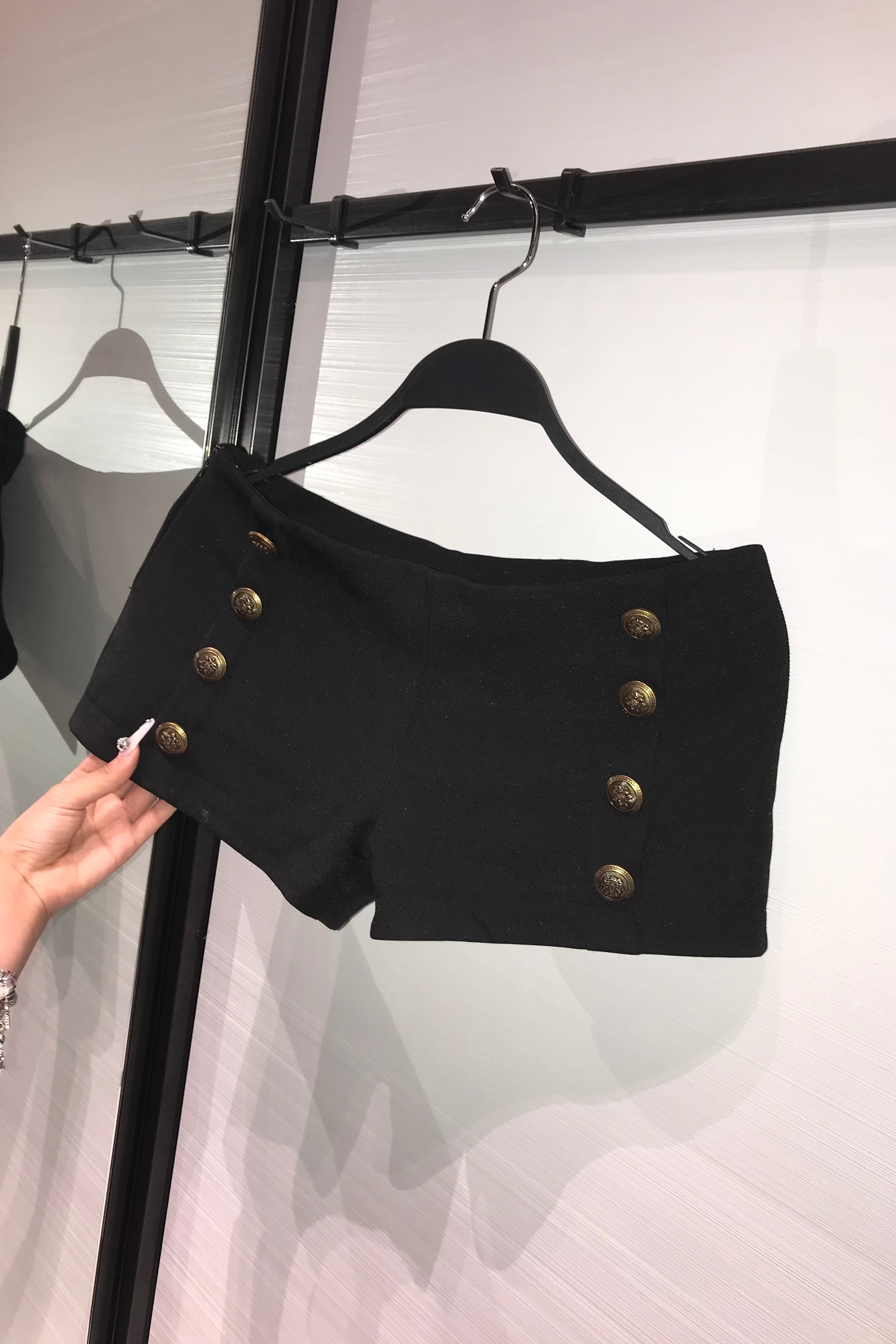 ダブルブレストメタルボタンショートパンツ KR15397