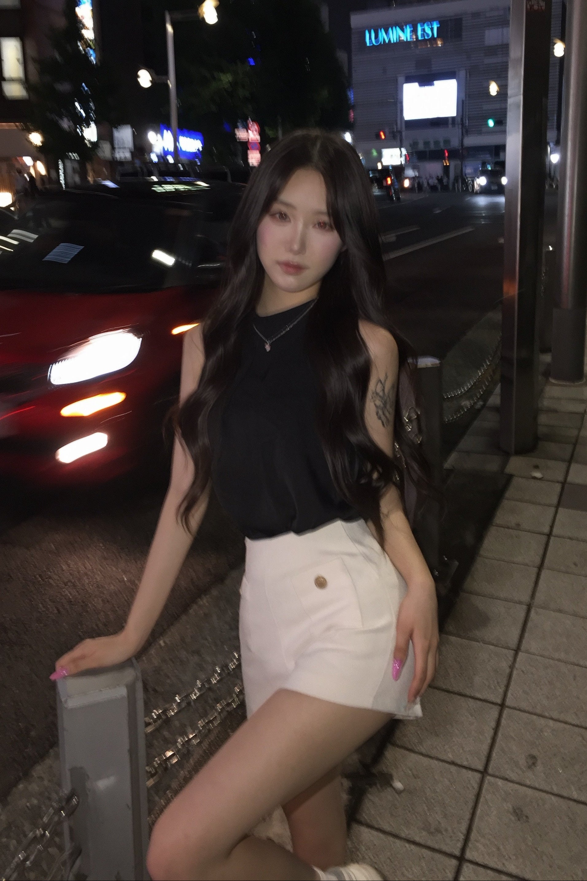 ハイウエストツイードショートパンツ KR15047