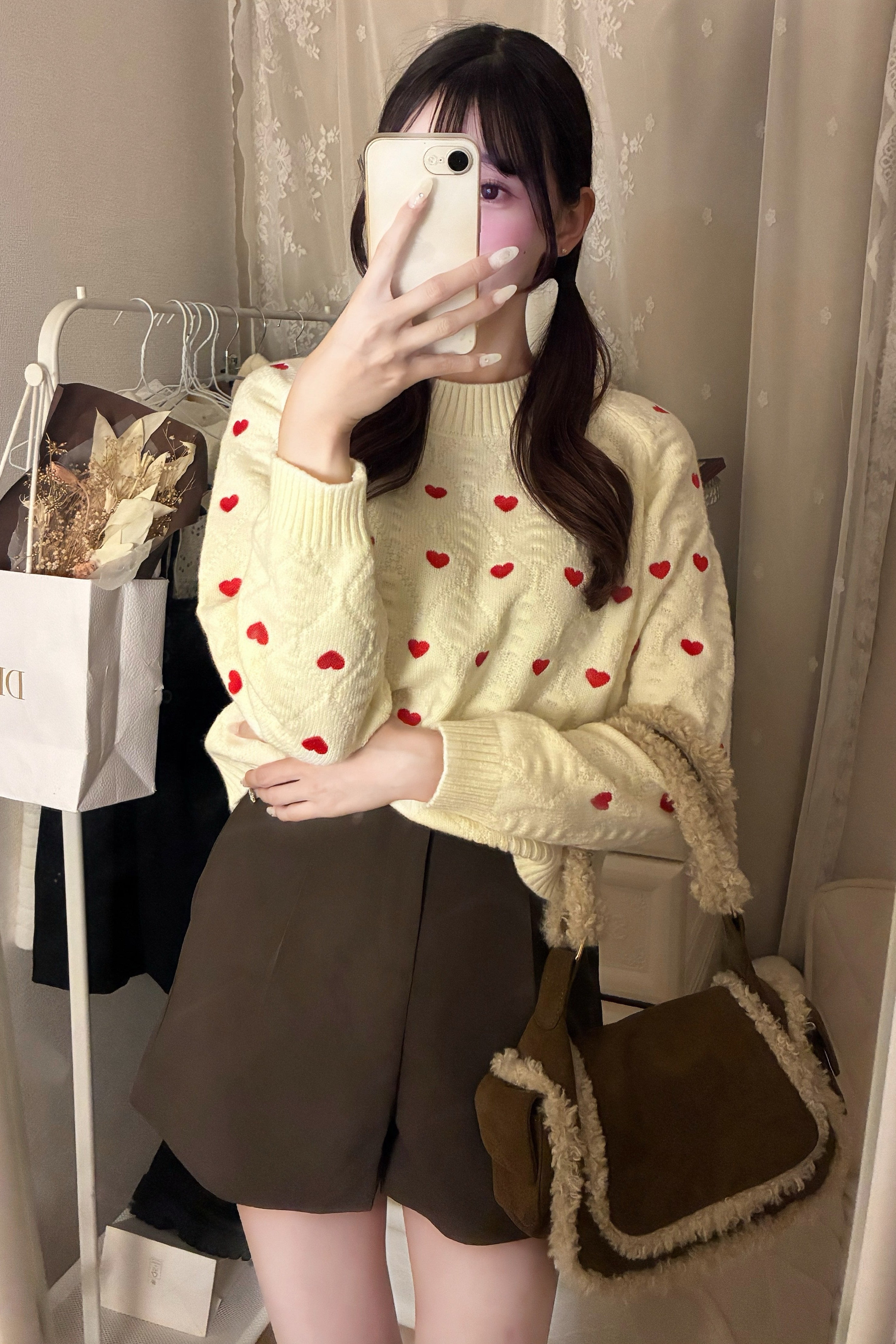 ハートツイストニット KR13334