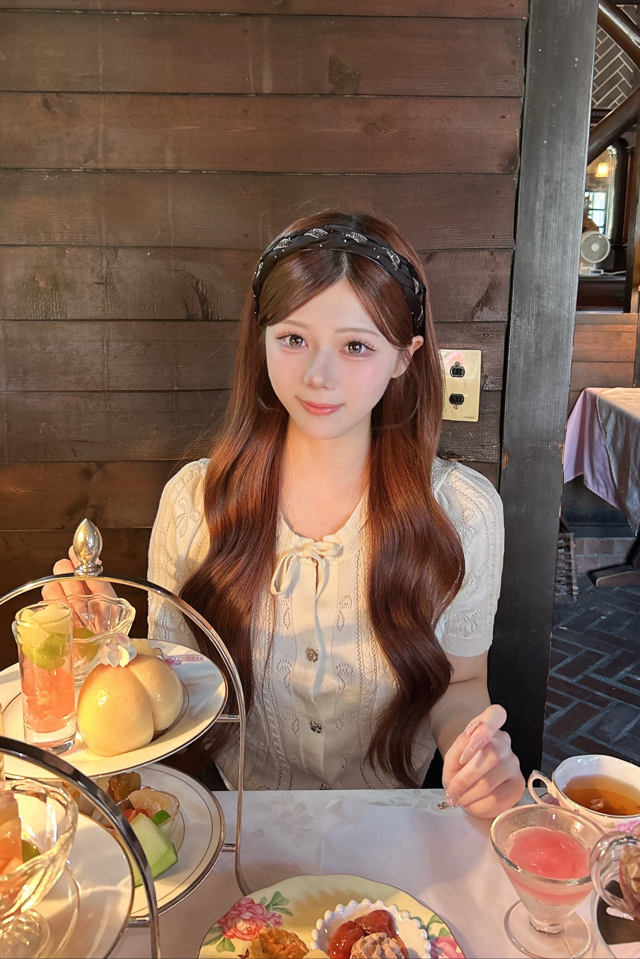 リボンモチーフデザインニット KR15234