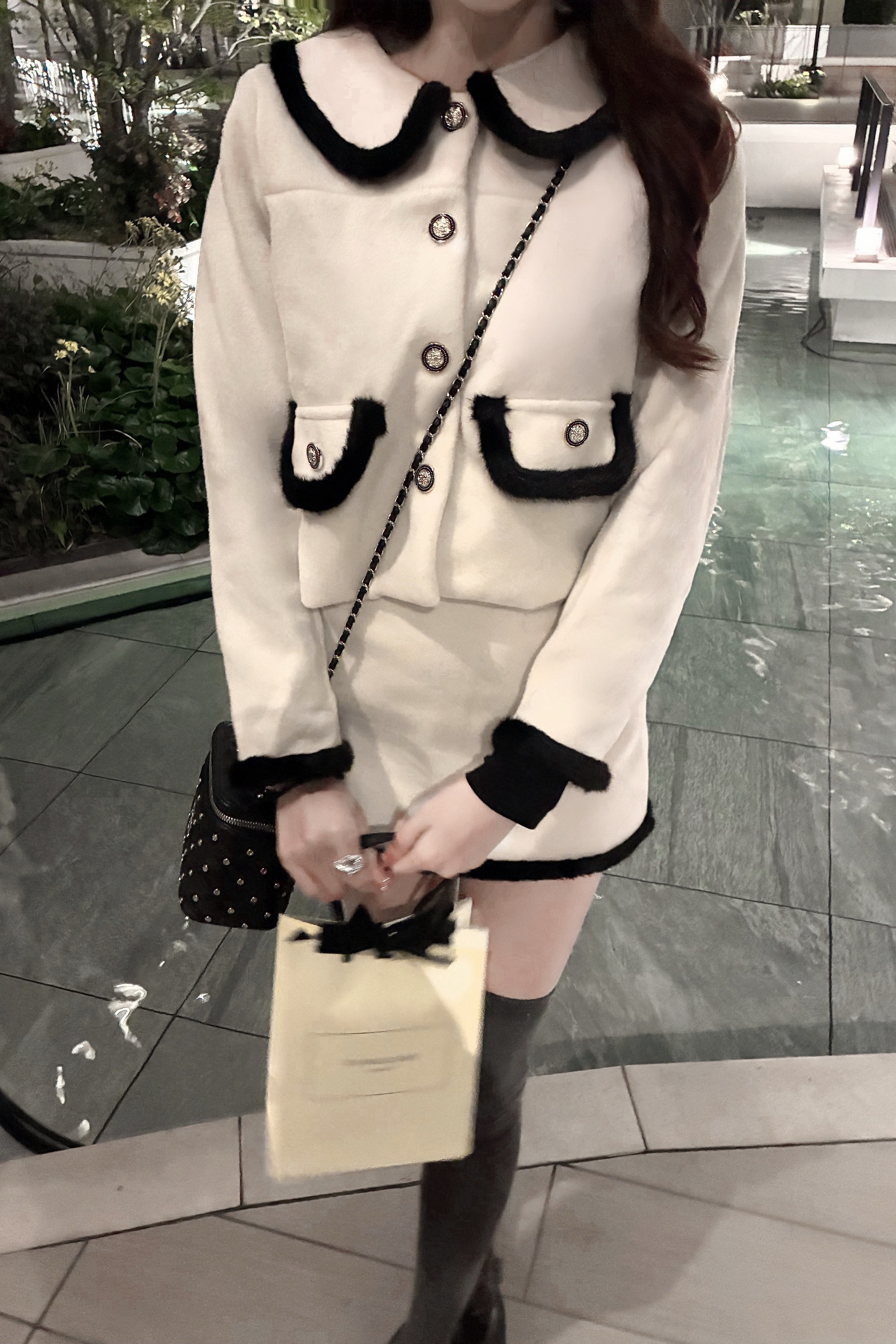 リボントリムツイードセットアップ KR30288