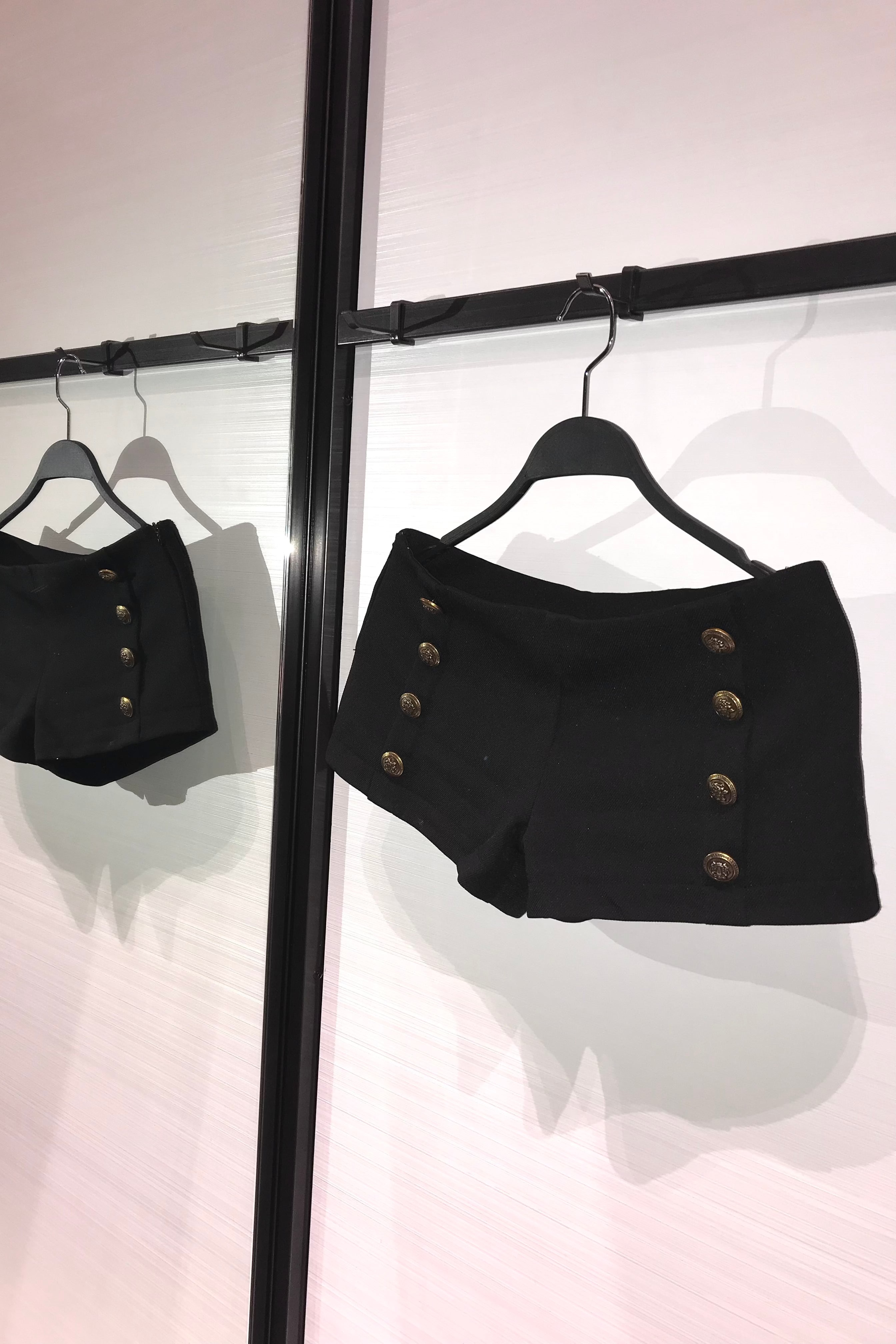 ダブルブレストメタルボタンショートパンツ KR15397