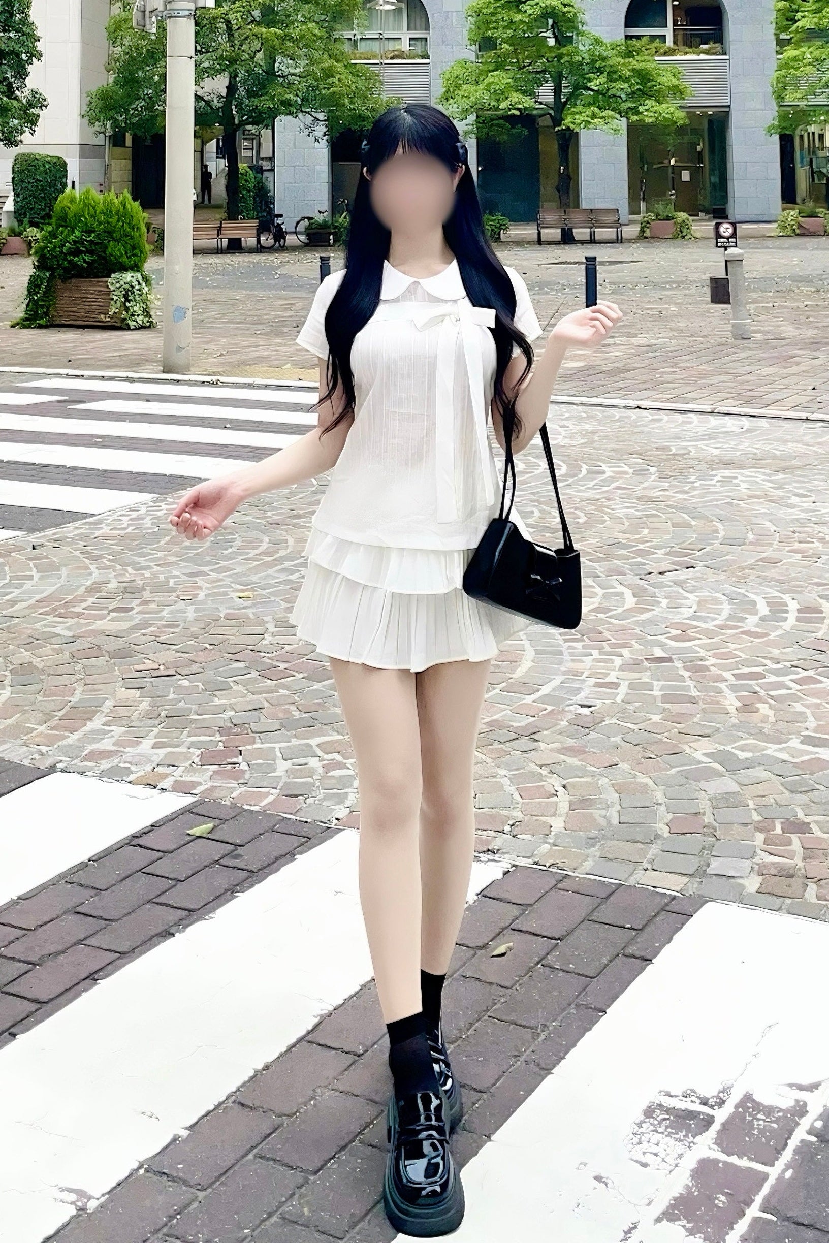 シフォンリボントップス KR15766