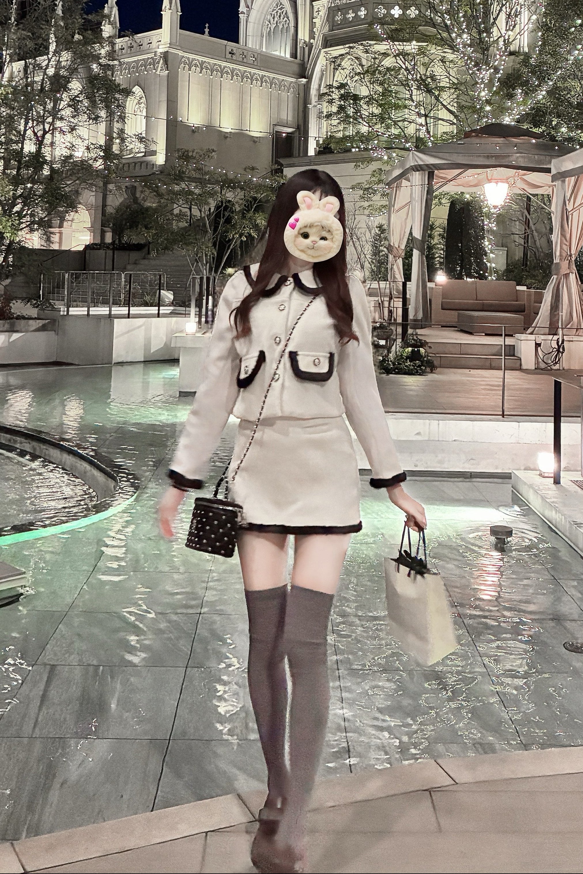 リボントリムツイードセットアップ KR30288