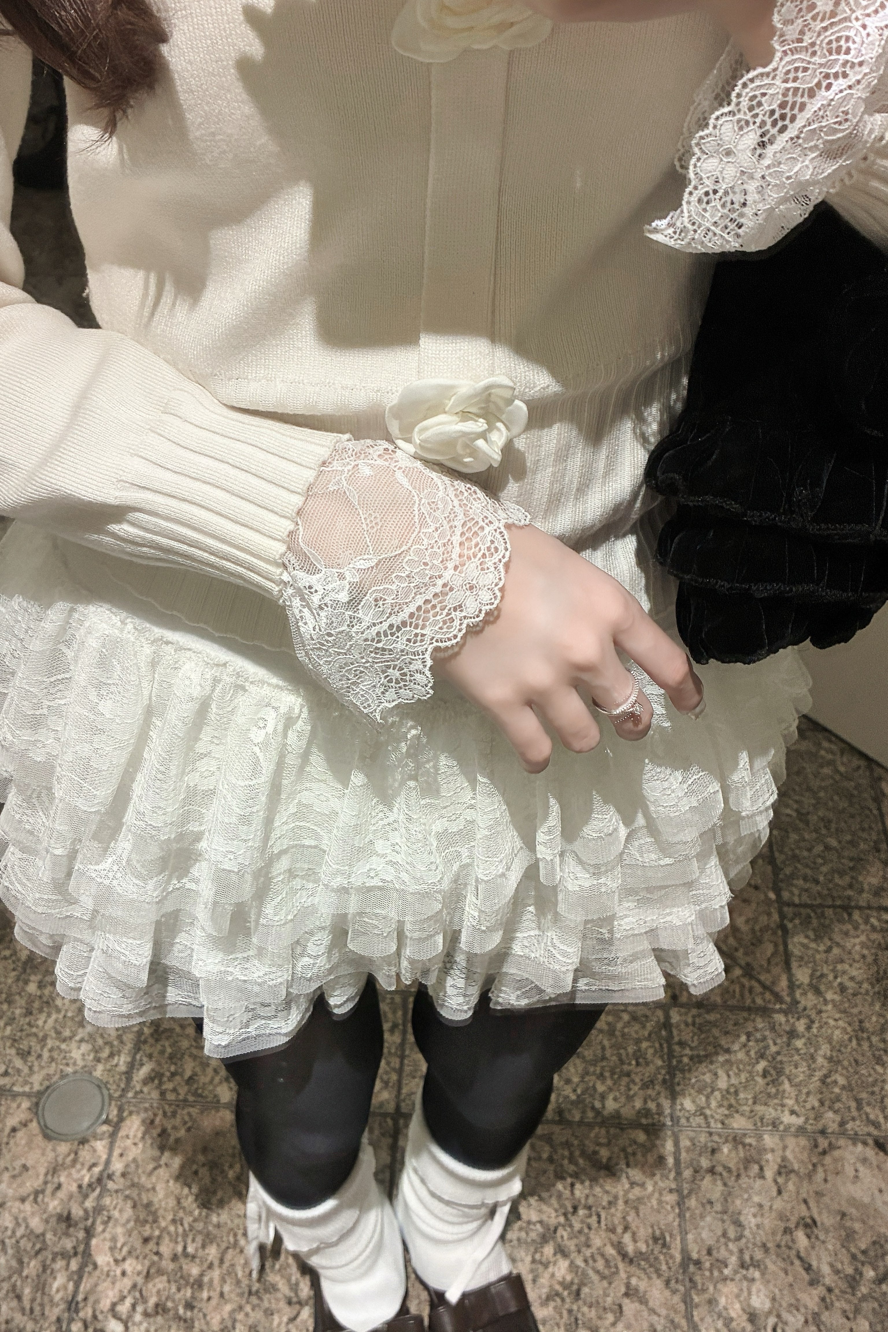 ローズモチーフニットKR13587