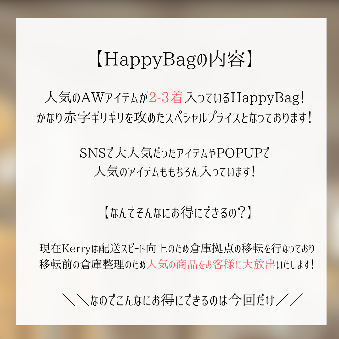 SECRET HappyBag🤍