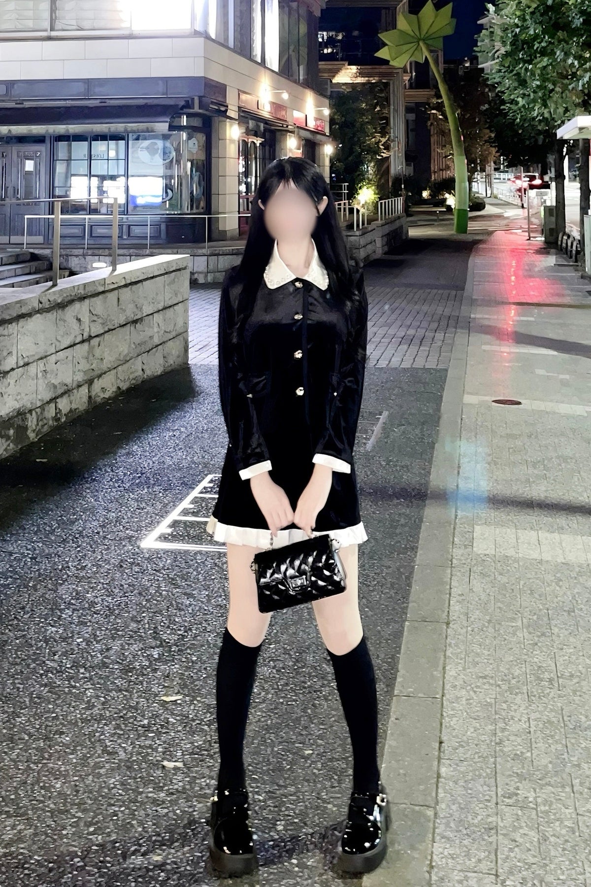 ベロアバイカラーセットアップ KR30806