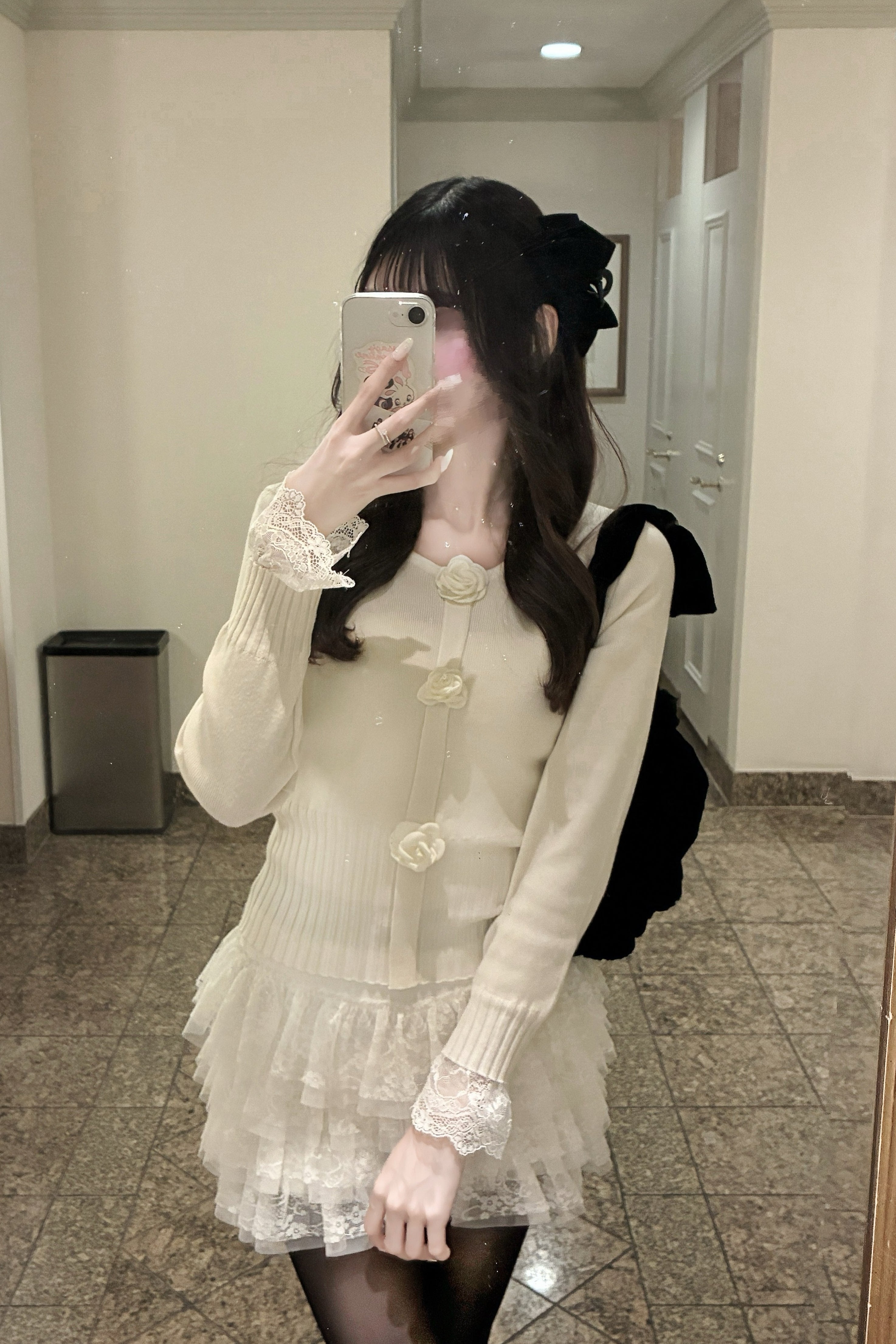 ローズモチーフニットKR13587