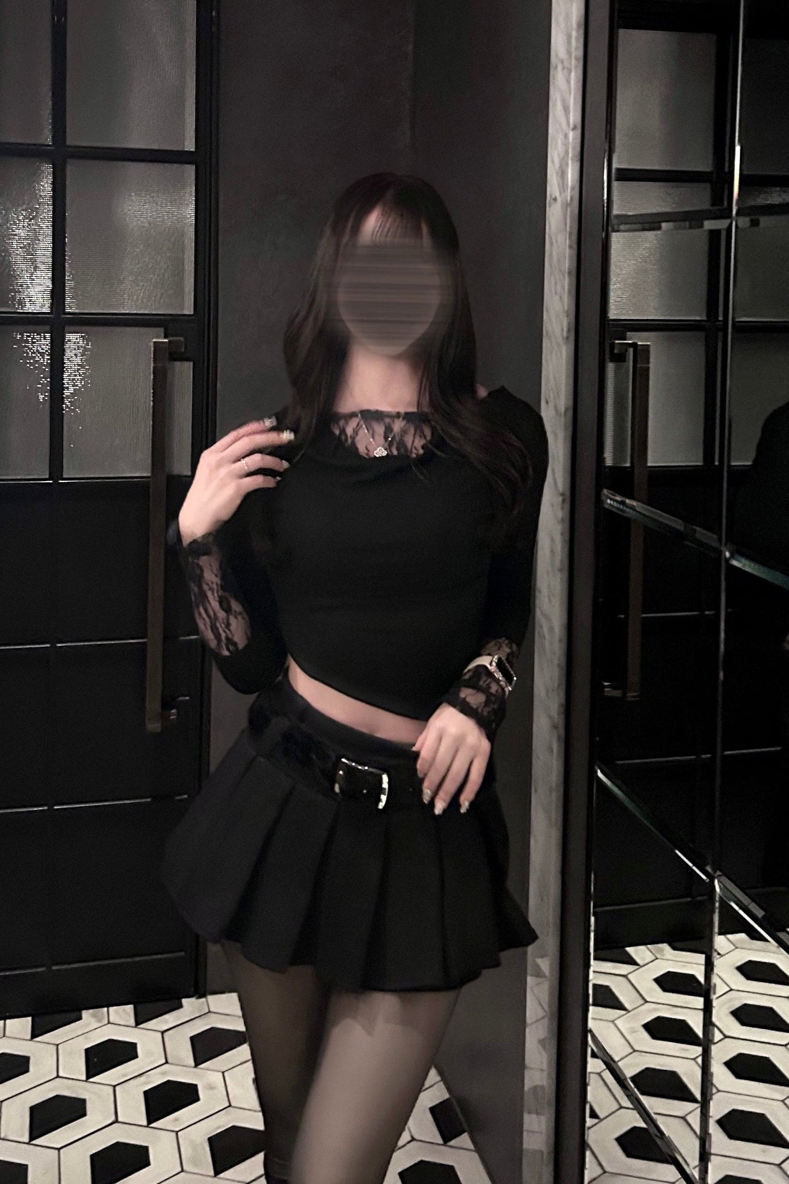 レースデザインカットソー KR13862