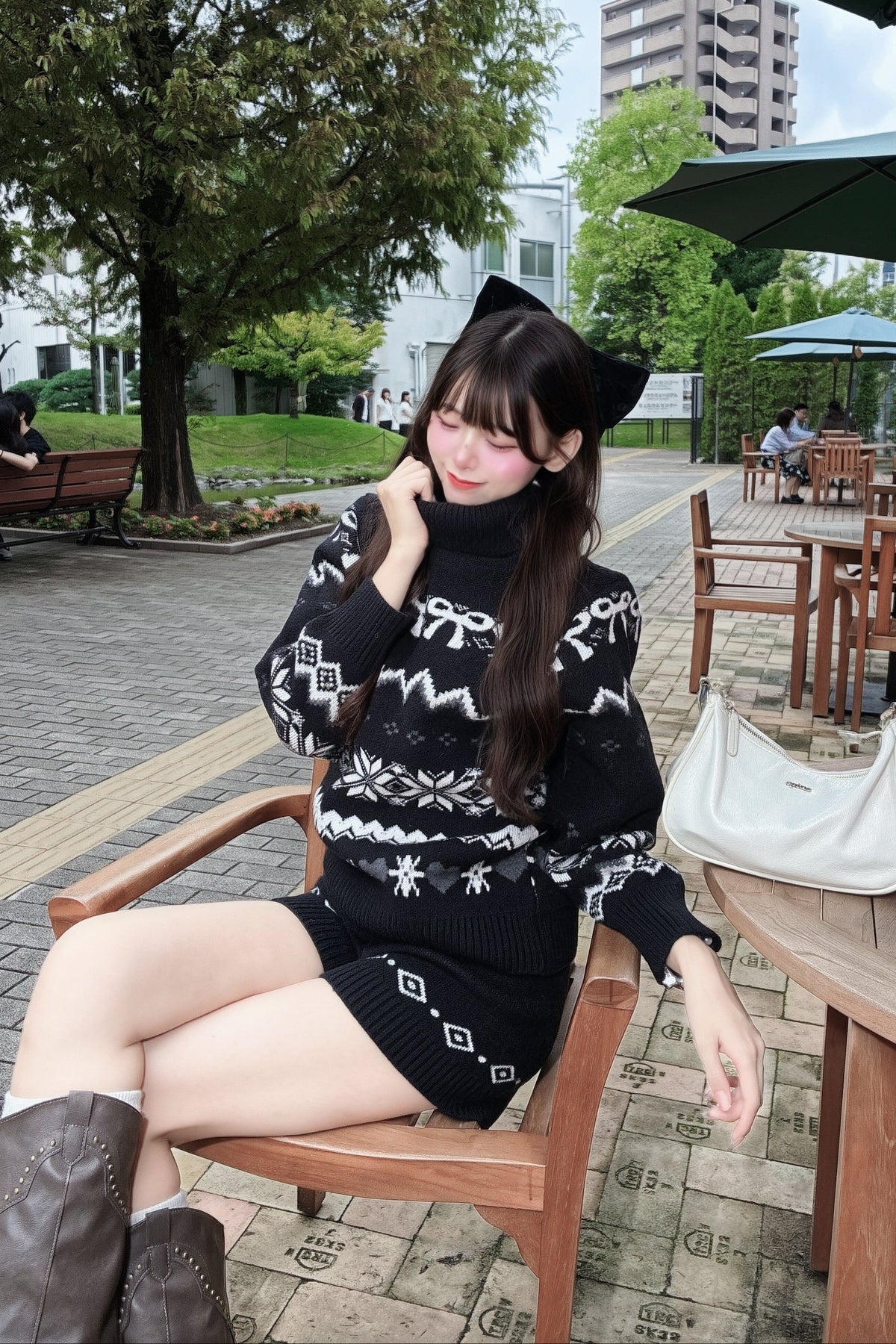 ノルディックジャガードニットセットアップ KR30762