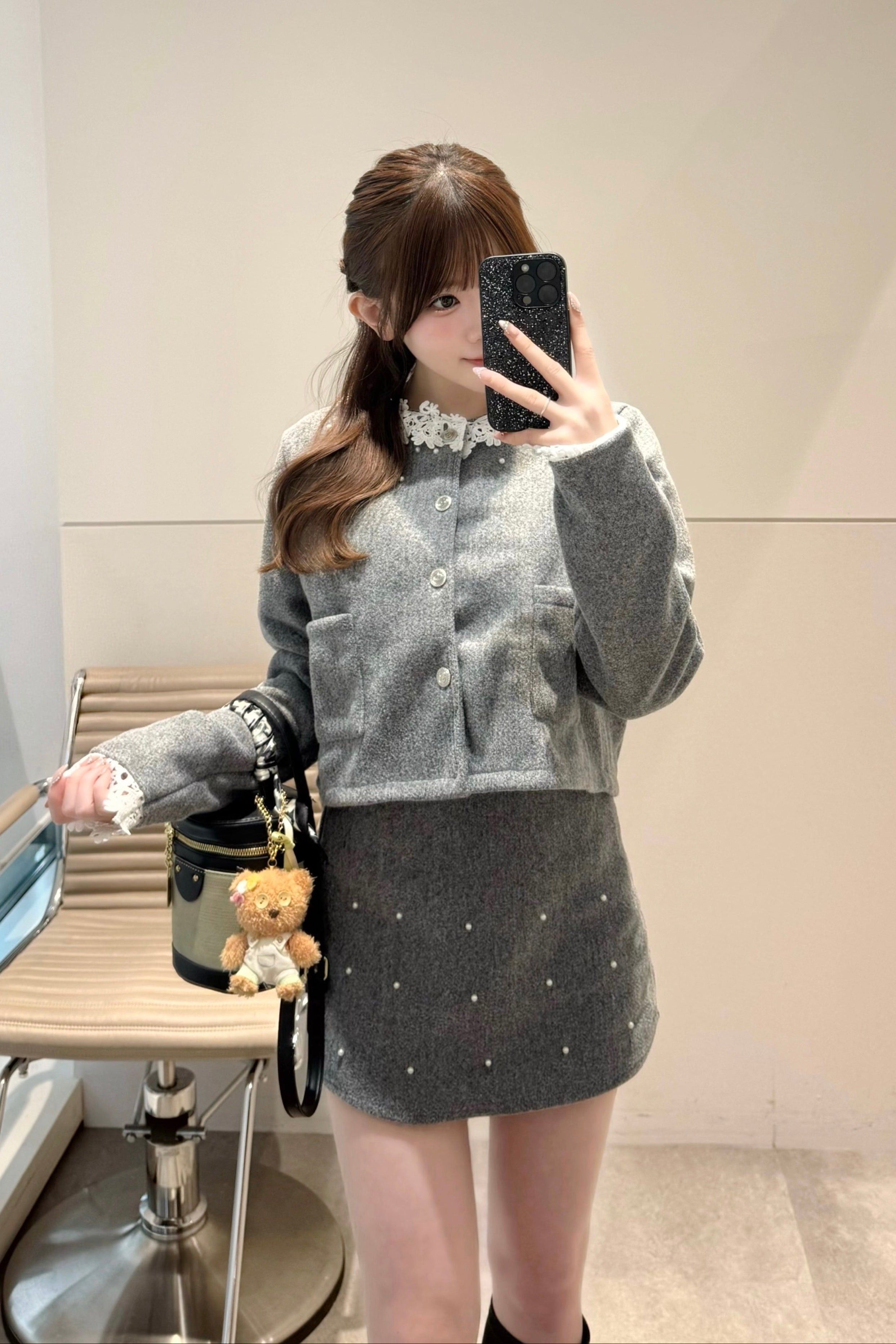 メルトンレースカラーセットアップ KR30393