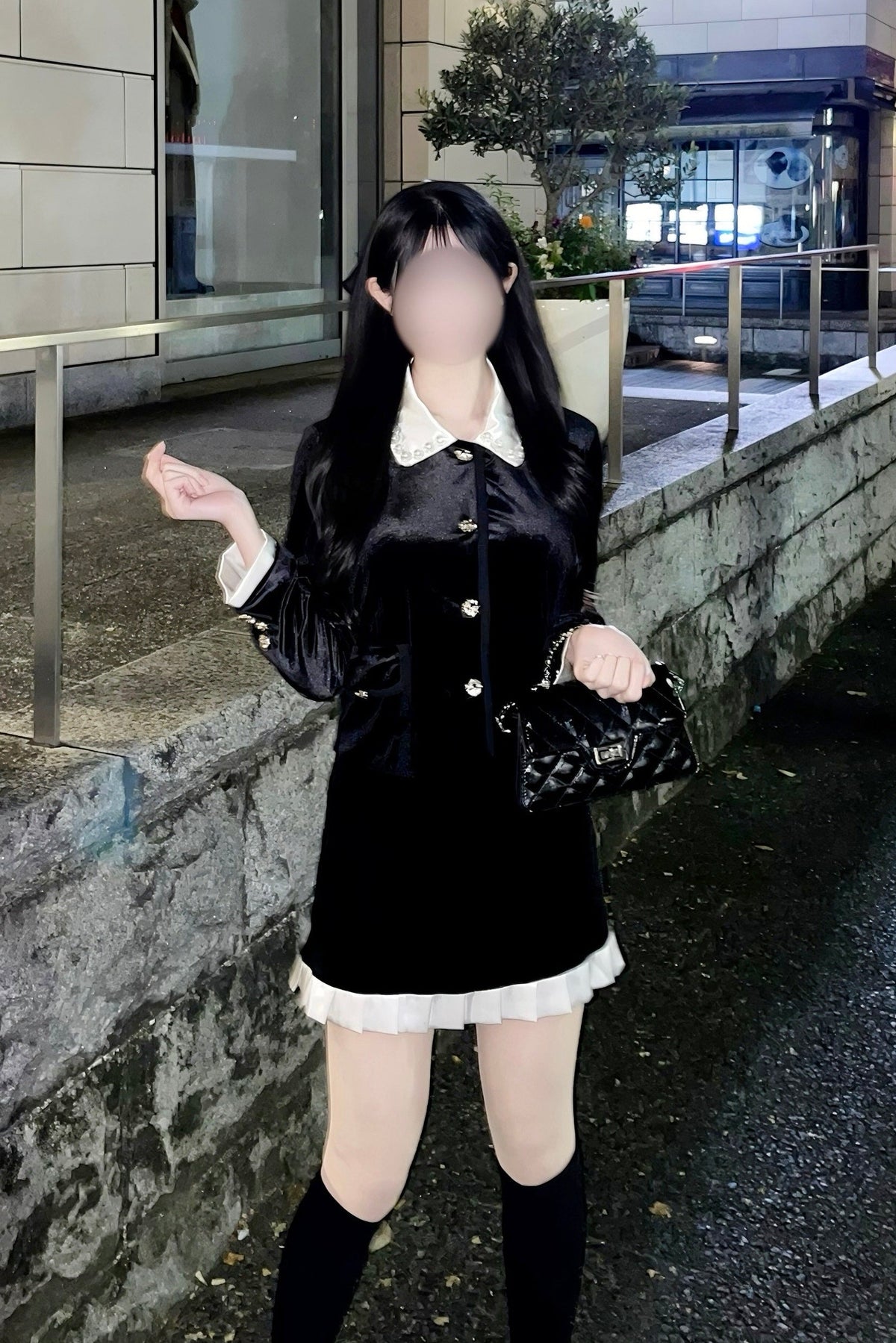 ベロアバイカラーセットアップ KR30806