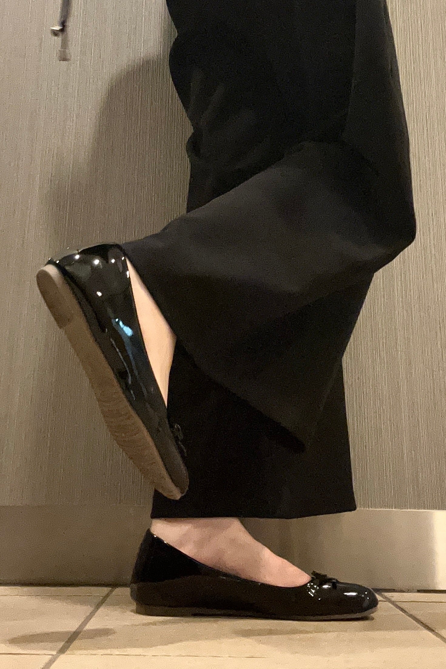 パテントリボンバレエシューズ KR15459