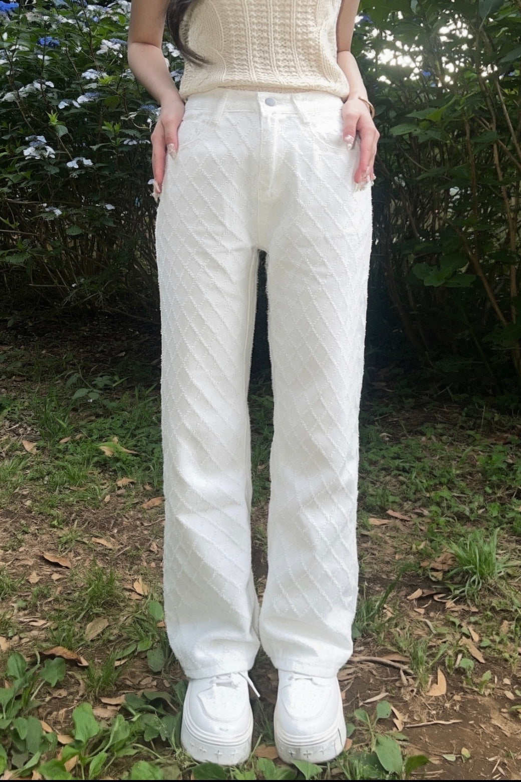 フリンジデザインパンツ KR15053