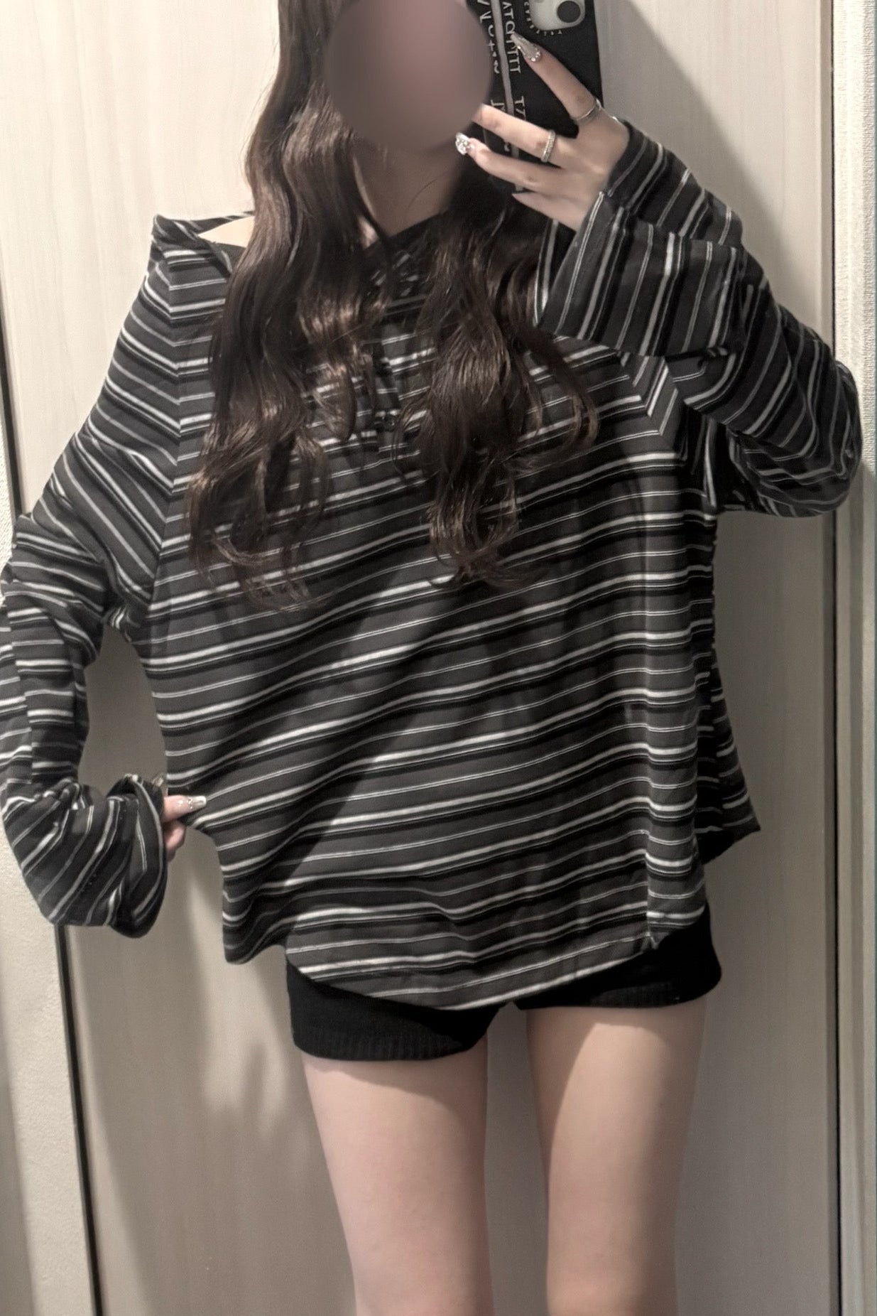 オフショルボーダーカットソー KR14351