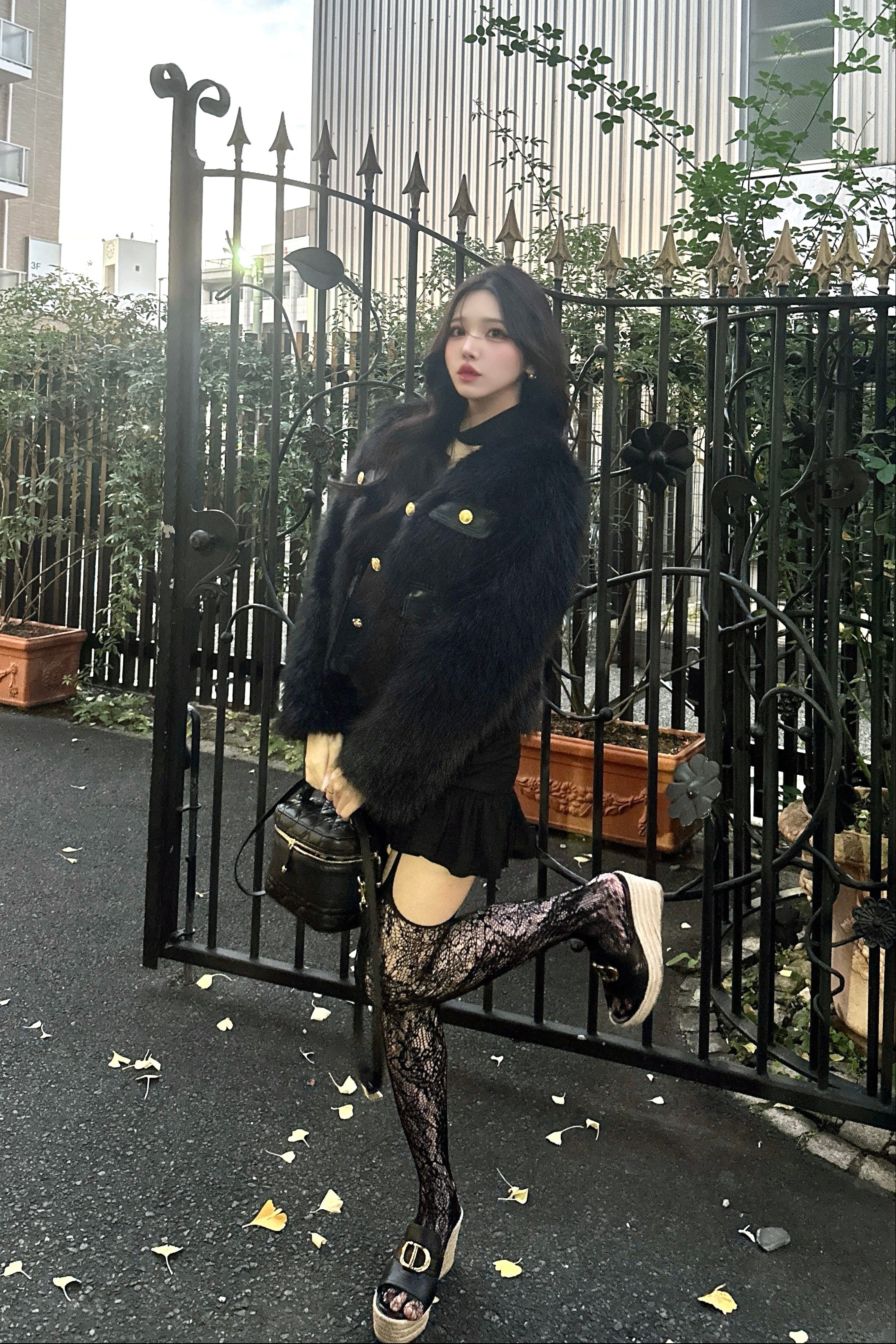 ファーエレガンスレザージャケット KR30247