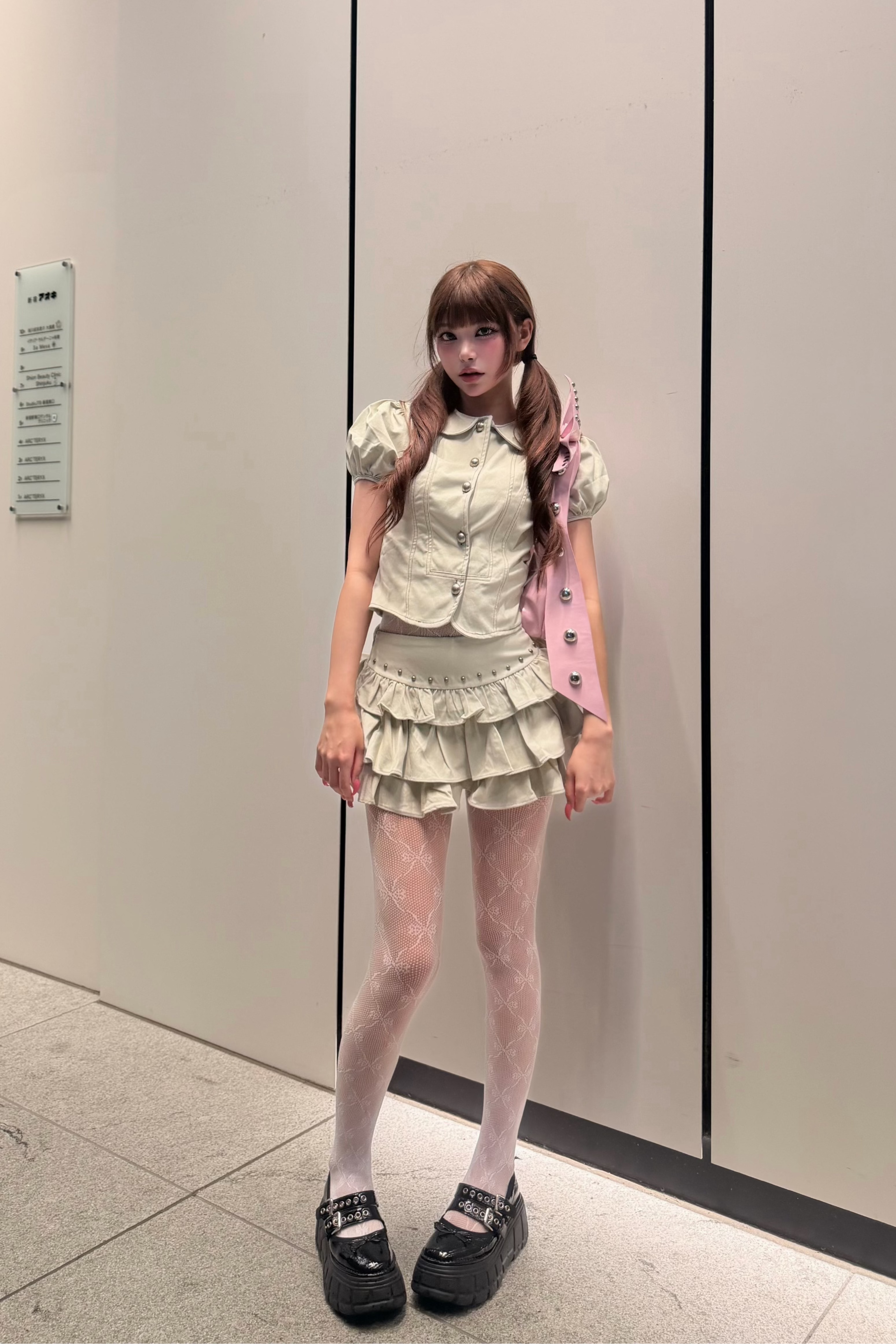 パフスリーブフリルセットアップ KR30656