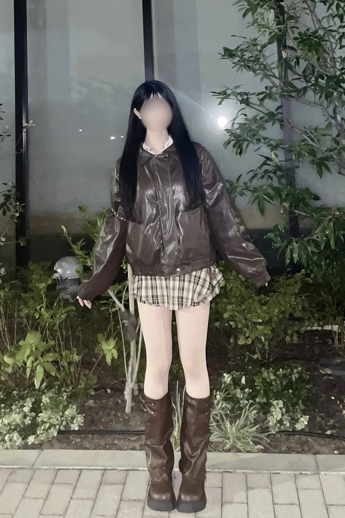レザーオーバーサイズジャケット KR30816
