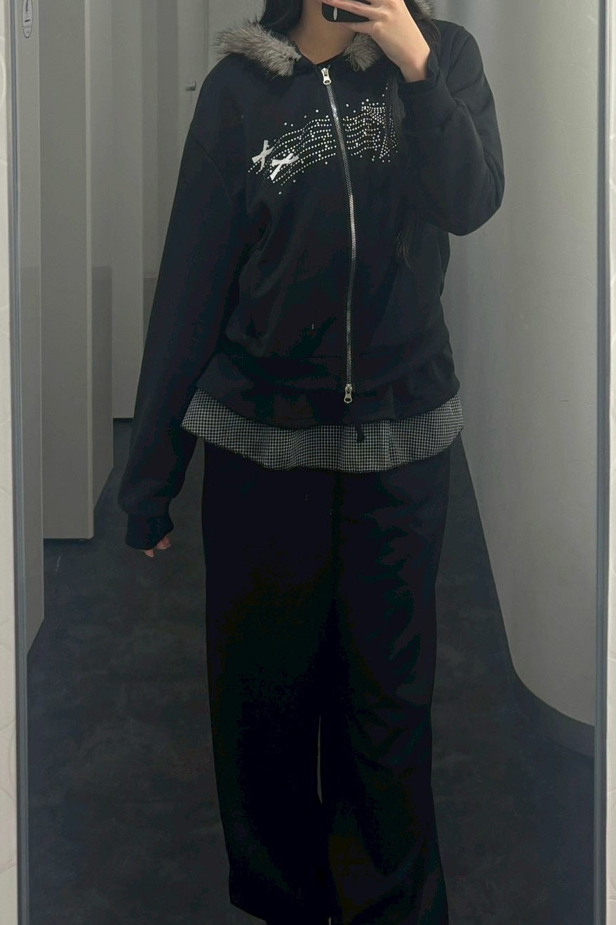 フードファープリントパーカー KR13546