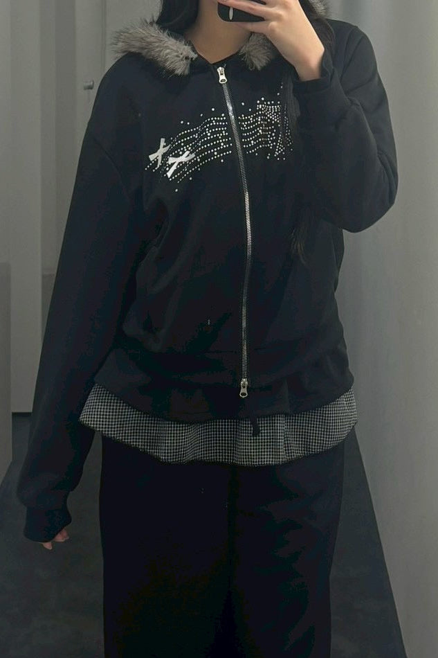 フードファープリントパーカー KR13546