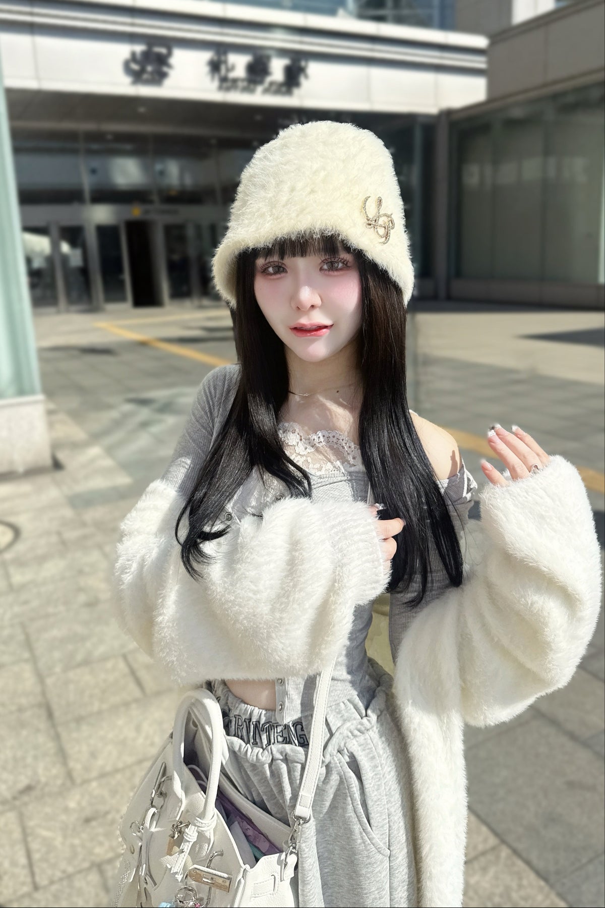 ロゴレイヤードワイドスウェットパンツ KR16033