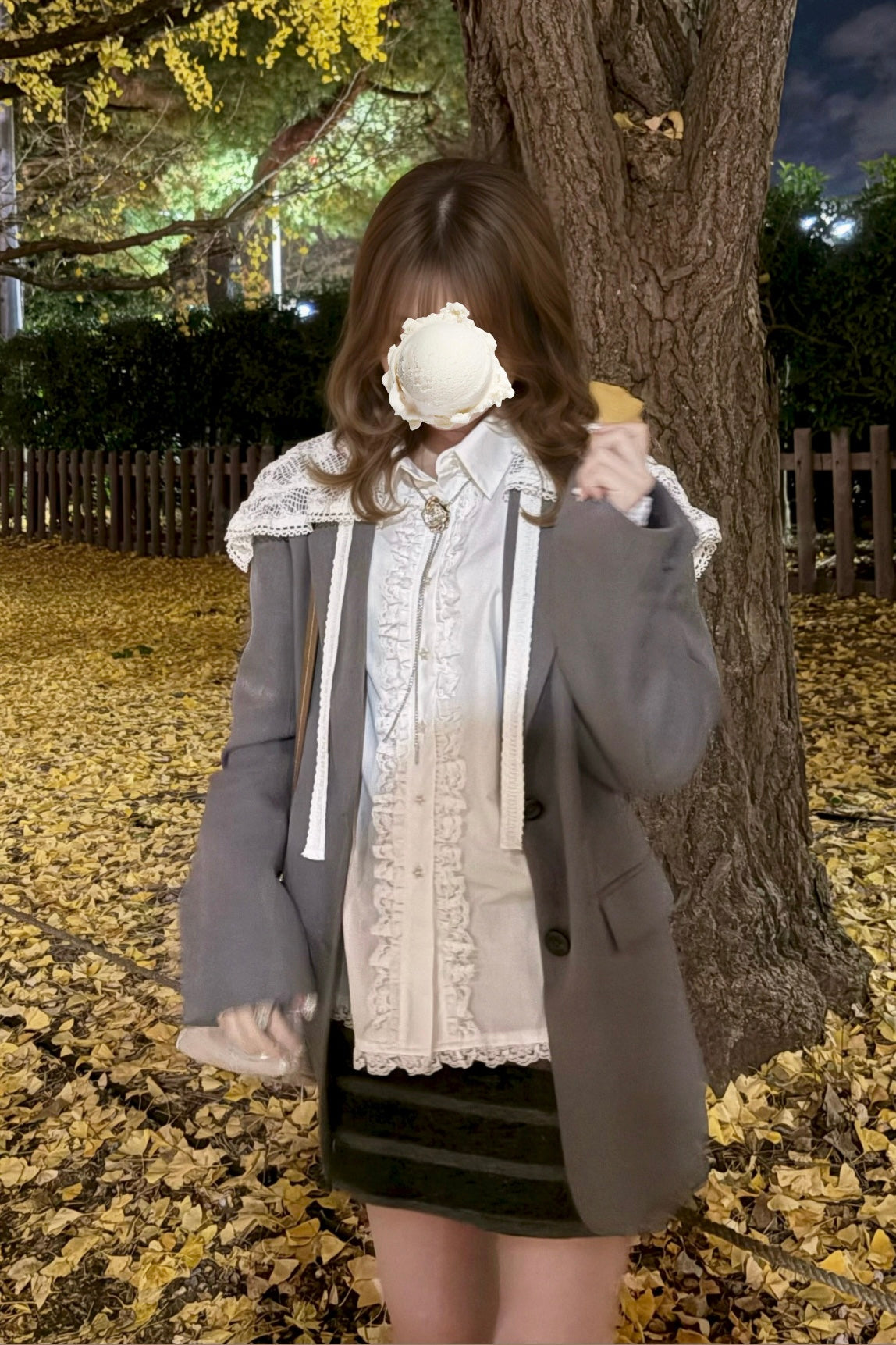 グリッターストライプスカート KR13692