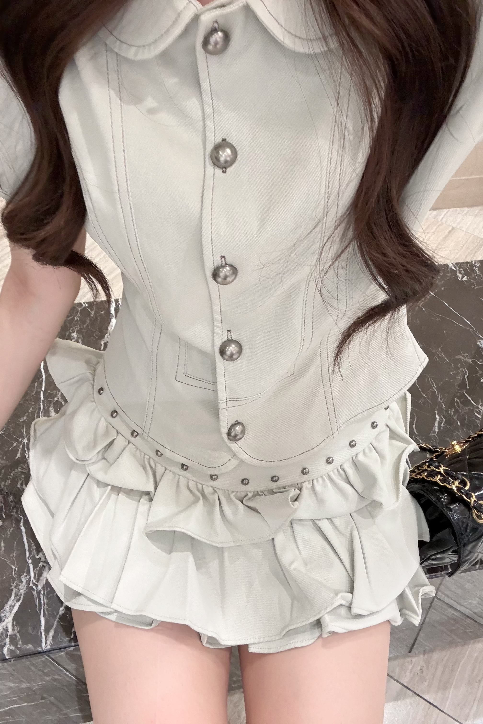 フロントボタンフリルセットアップ KR30645