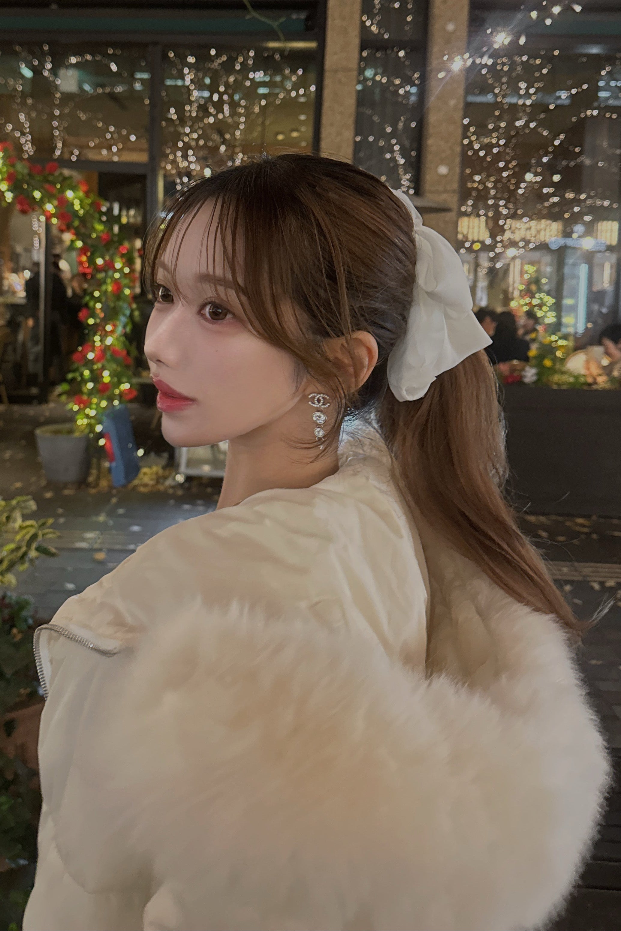 ボリュームファーフードダウンコート KR30199