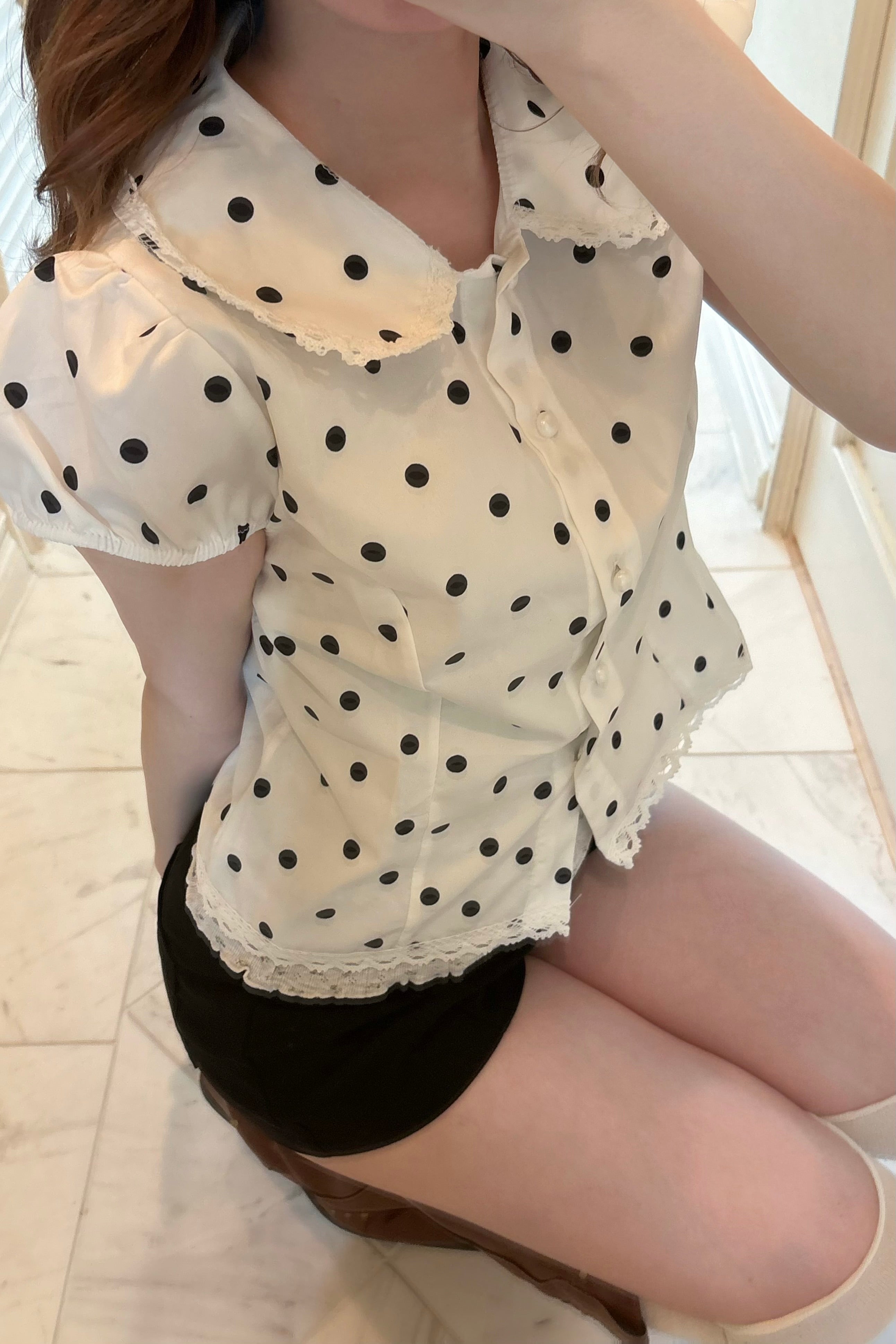 ドットパフデザインシャツ KR14993