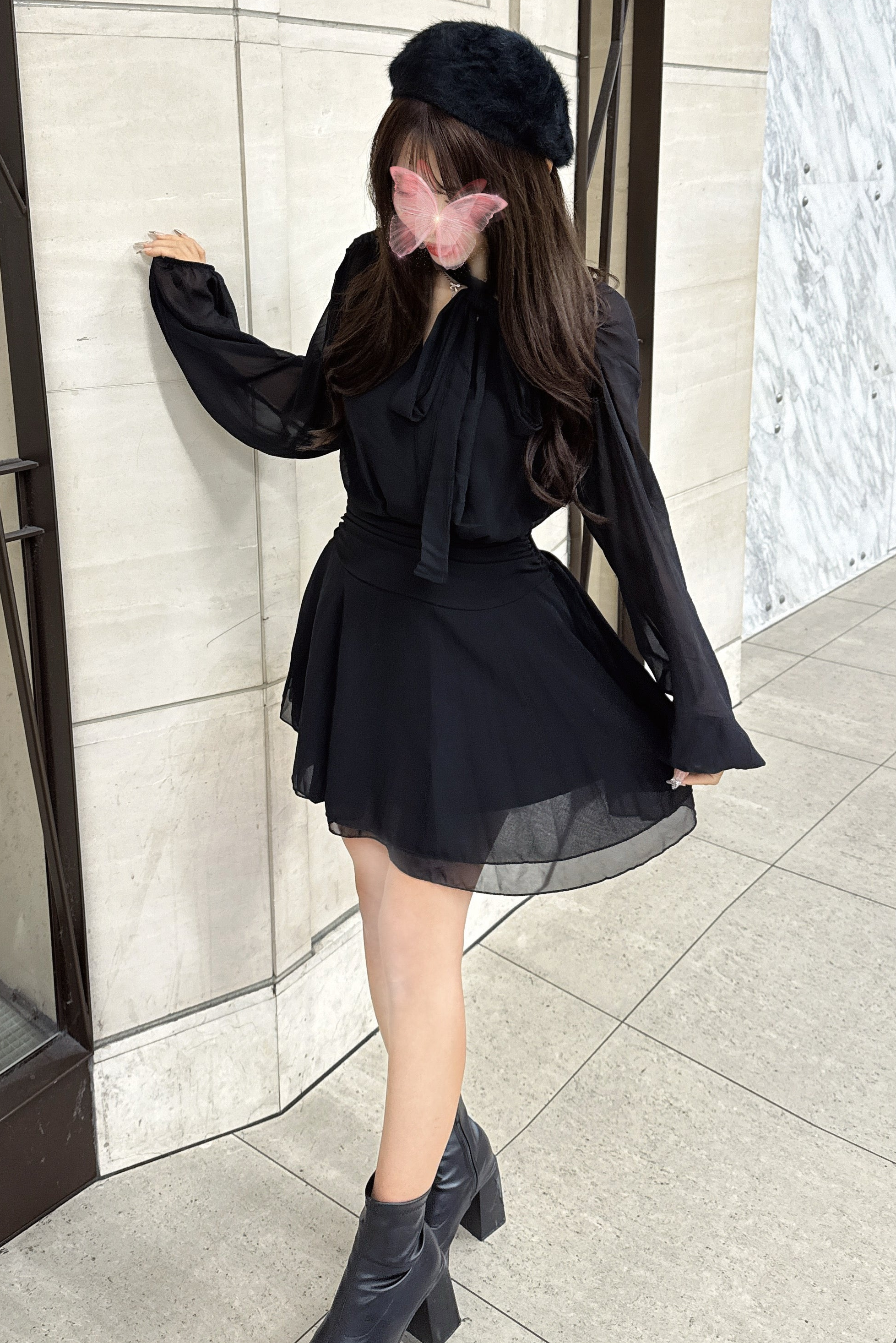 シフォンミニワンピース KR12709