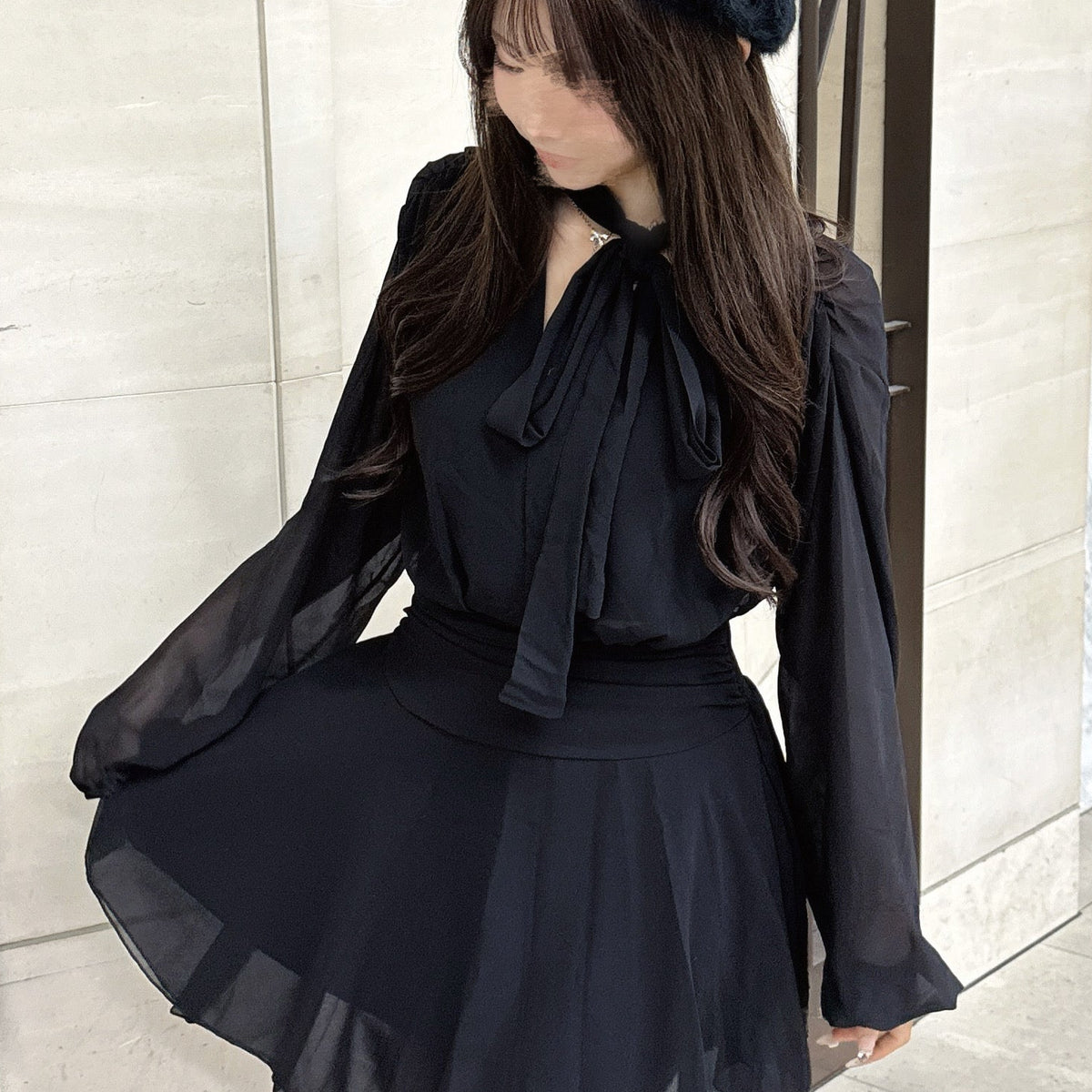 シフォンミニワンピース KR12709