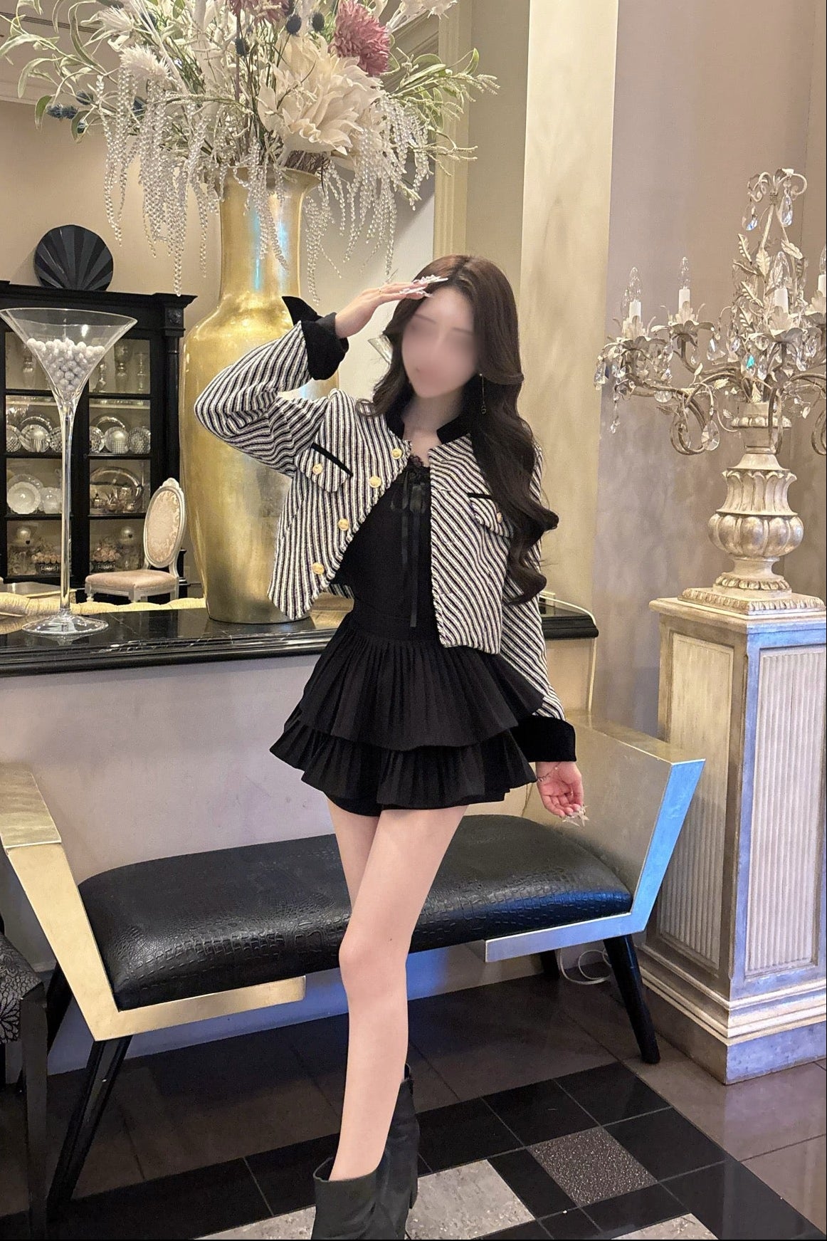 クラシカルストライプツイード KR30418