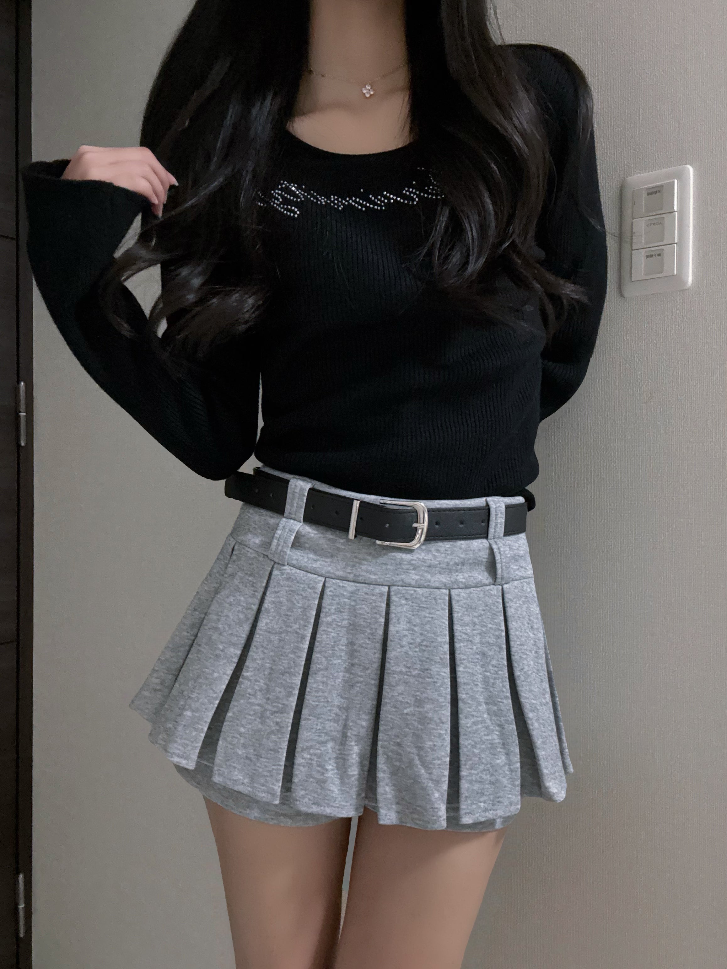 glitter logo tops KR10027