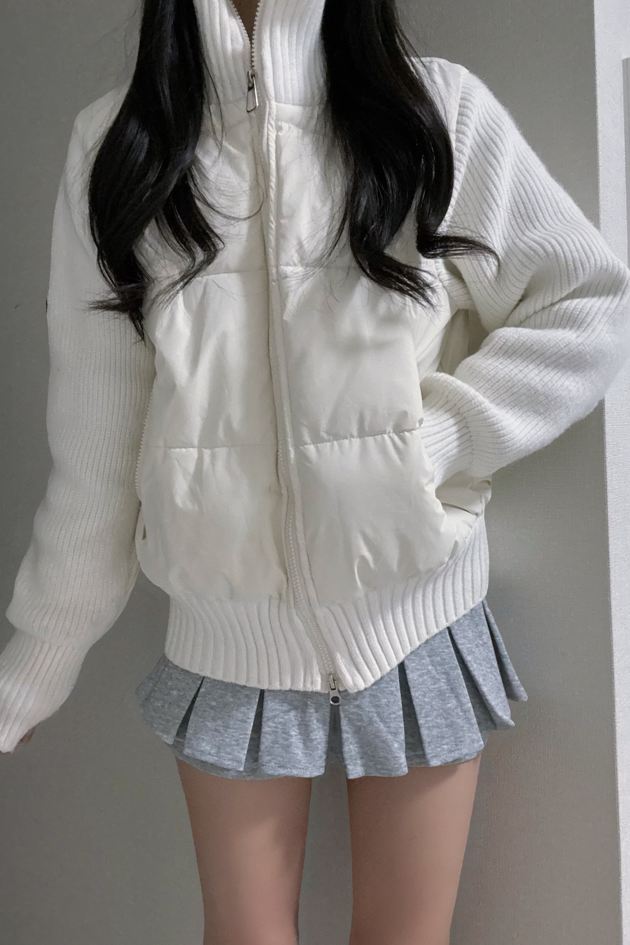 ボックスプリーツデザインスカート KR10190