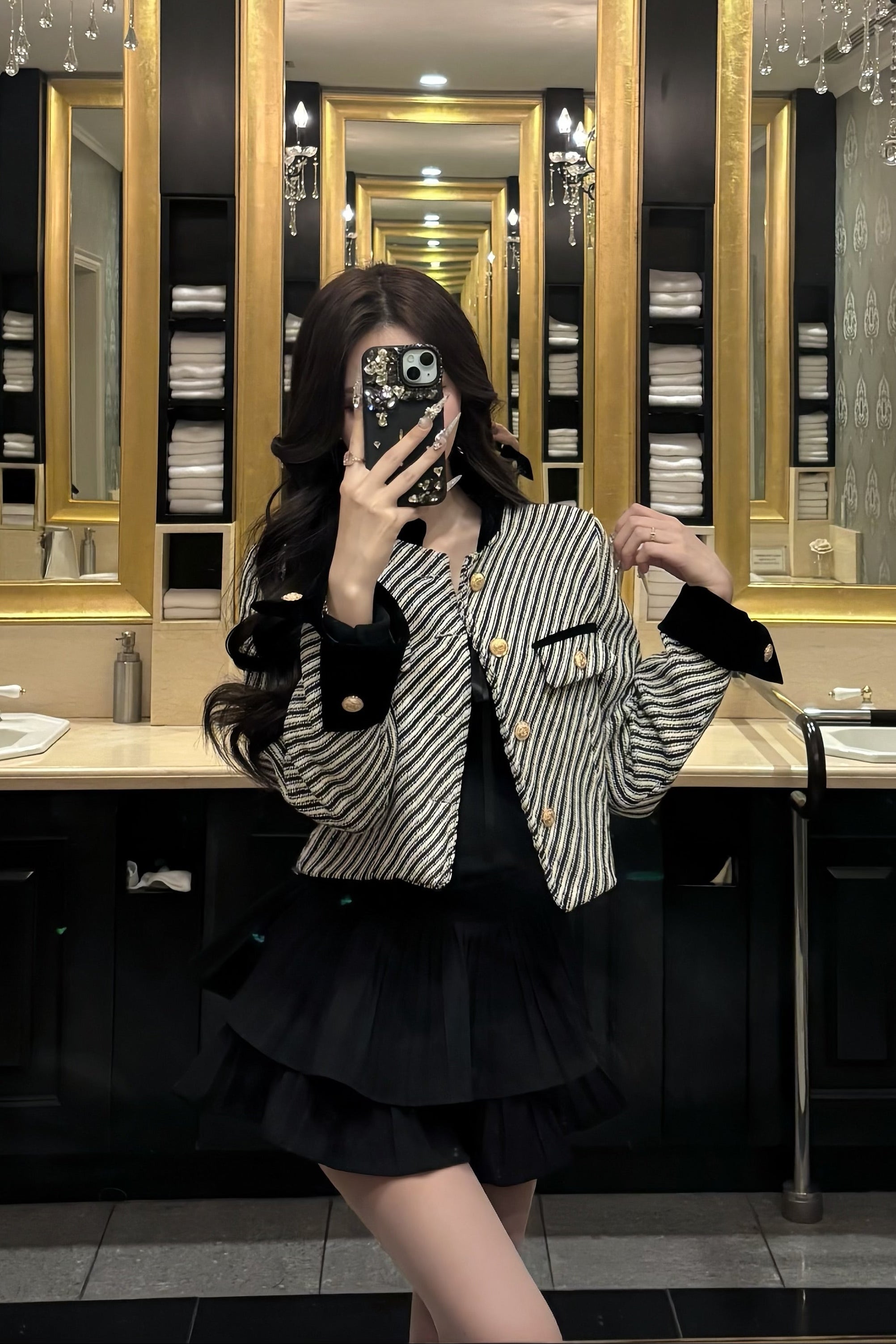 クラシカルストライプツイード KR30418