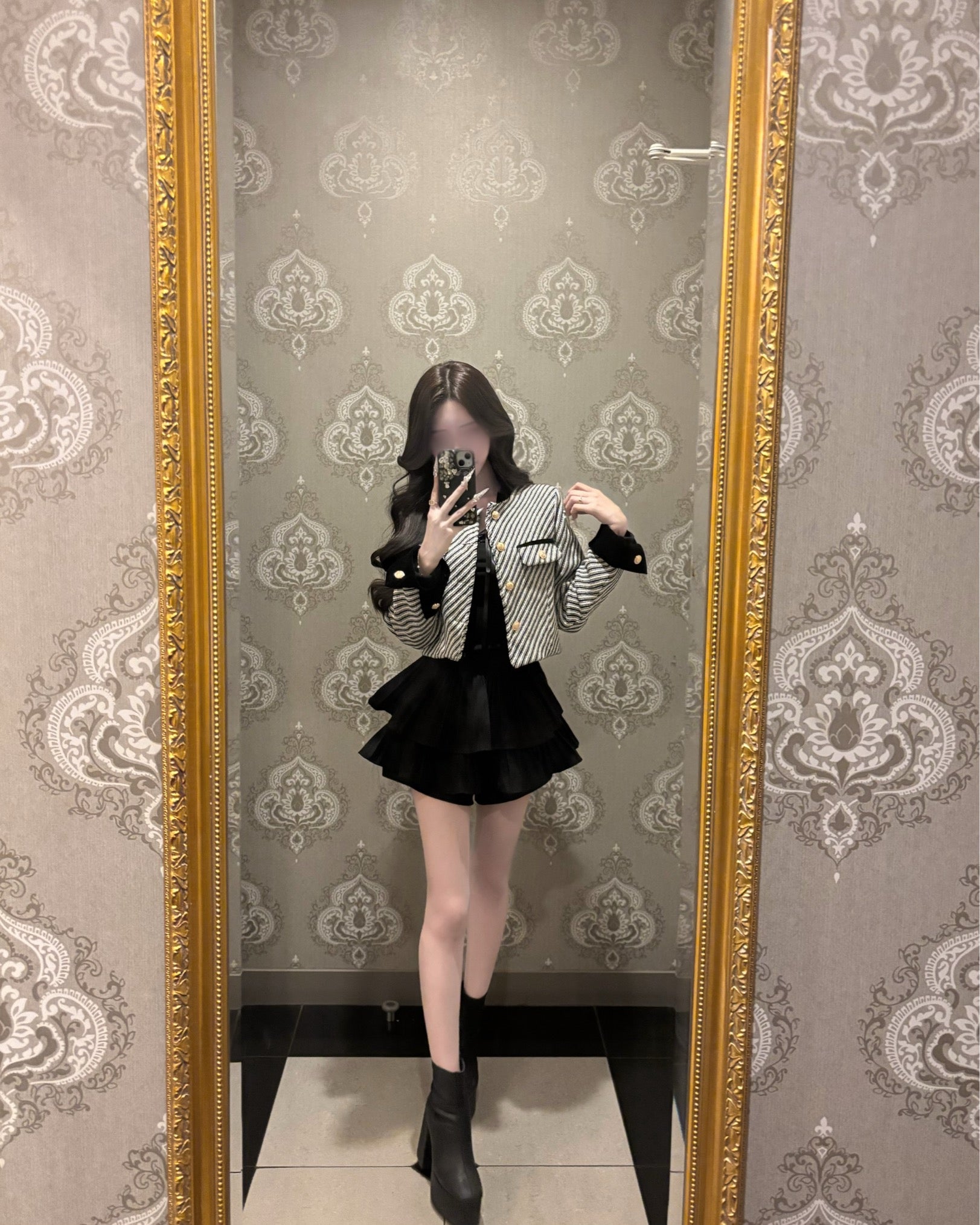 クラシカルストライプツイード KR30418