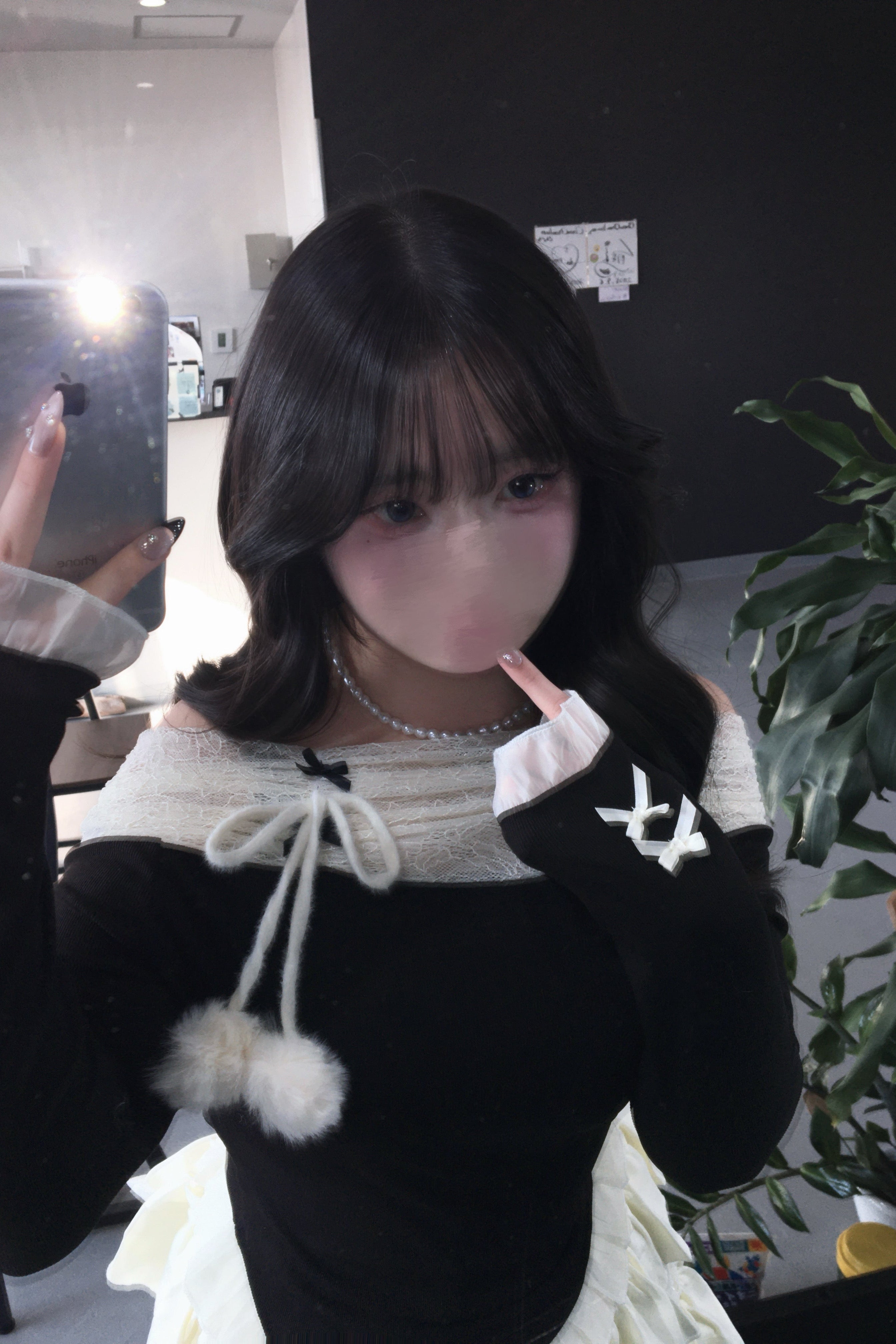 オフショルフリルセットアップ KR30429