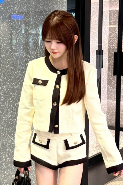 バイカラーツイードセットアップ KR30110