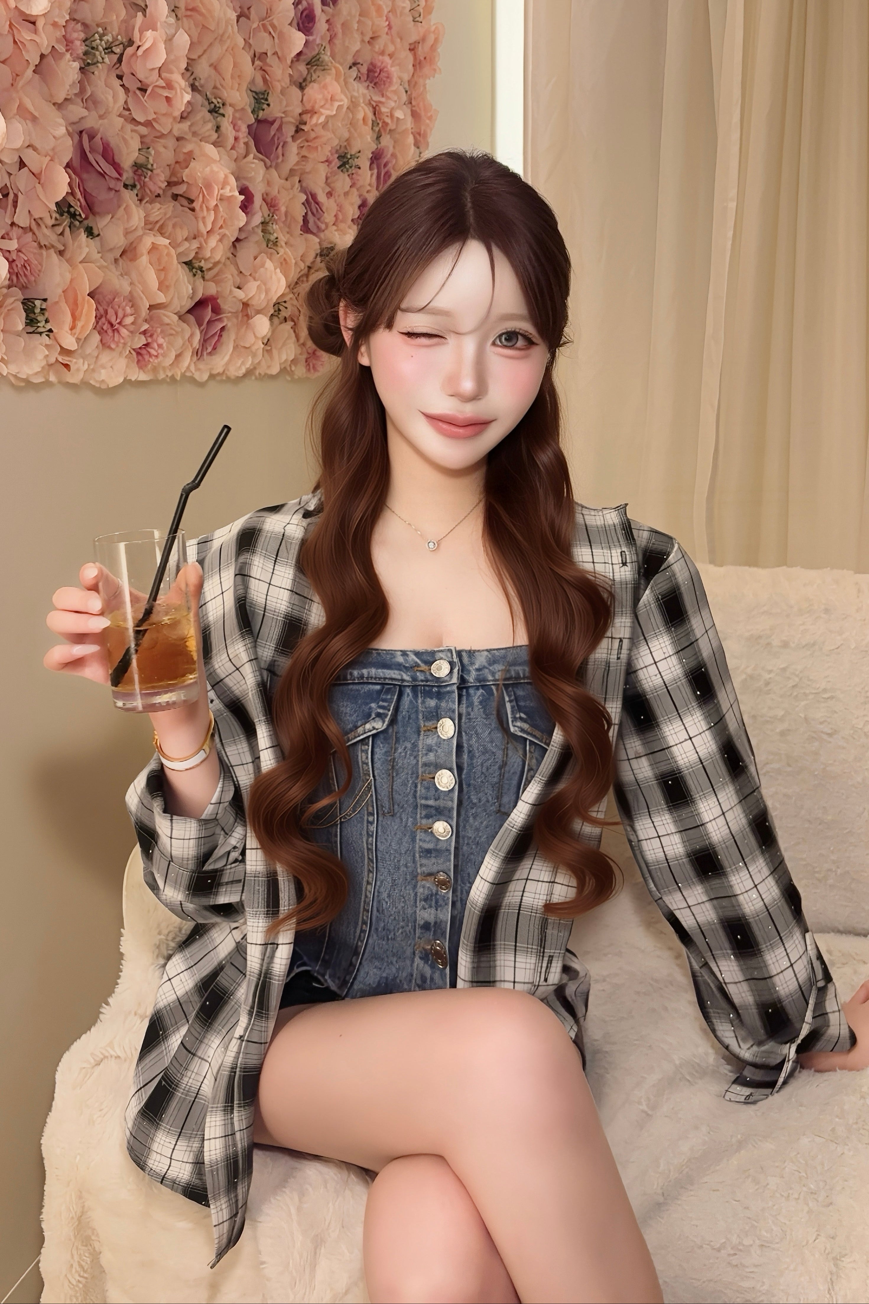 デニムベアトップ KR14565