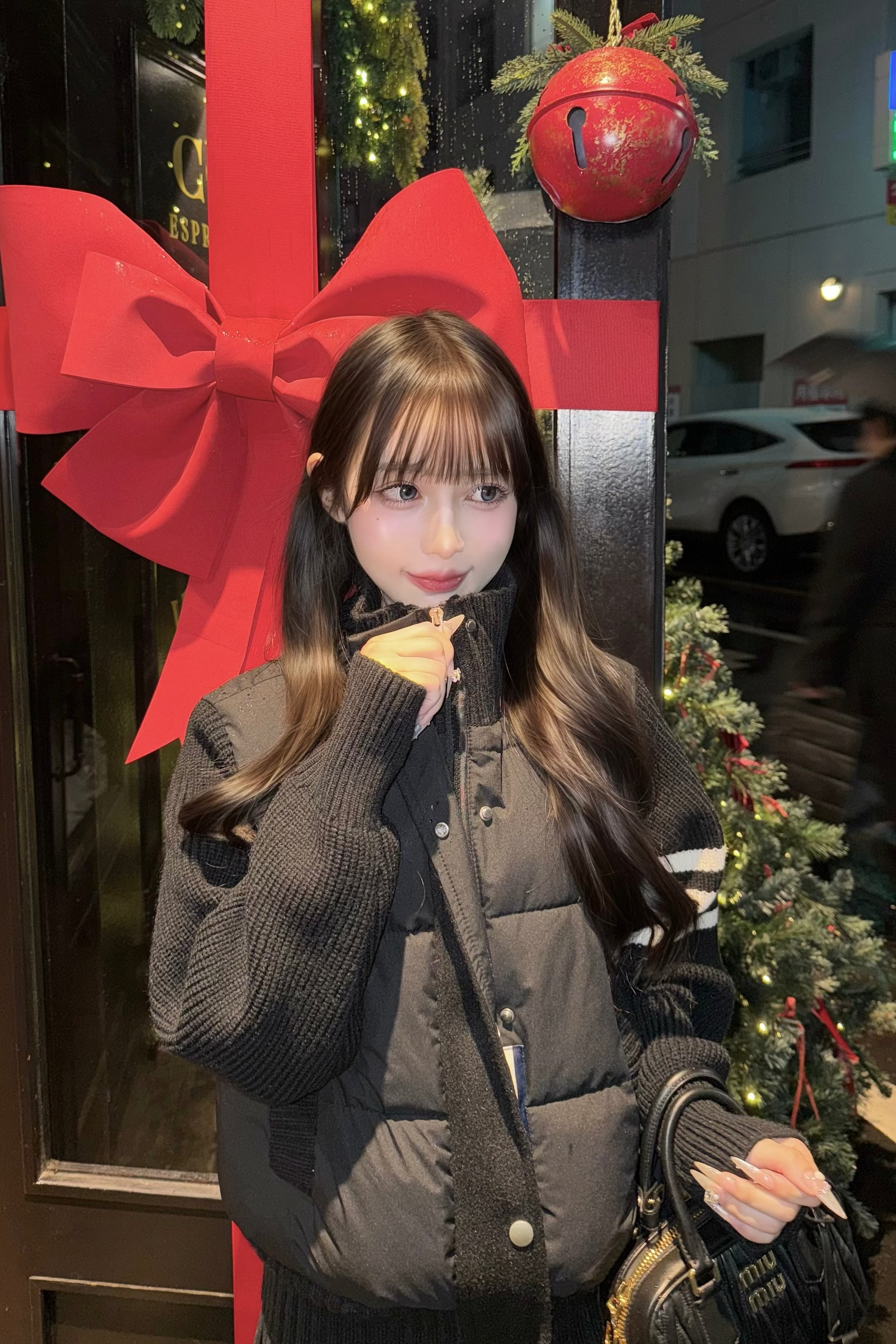 ハイネックニットドッキングダウンKR30398